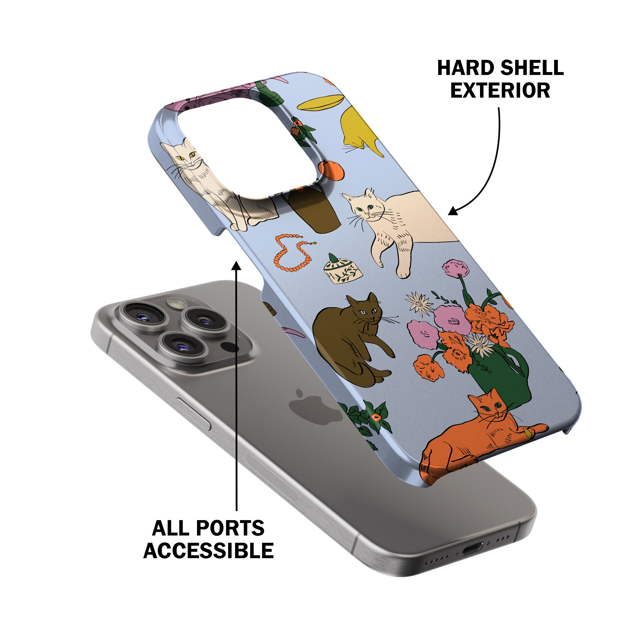 Table Cats  Phone Cover