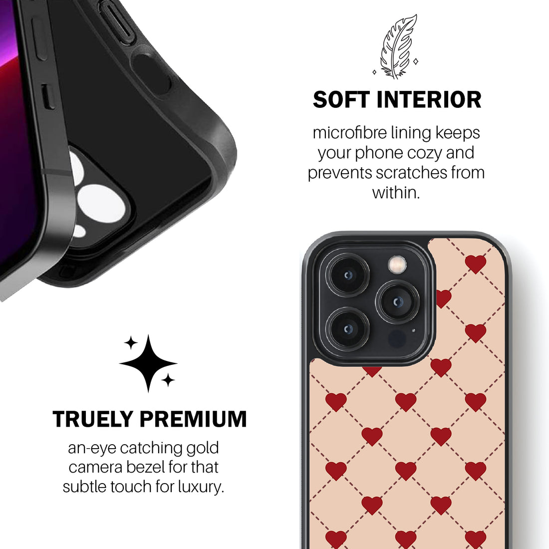 Vintage Red Pattern Phone Cover