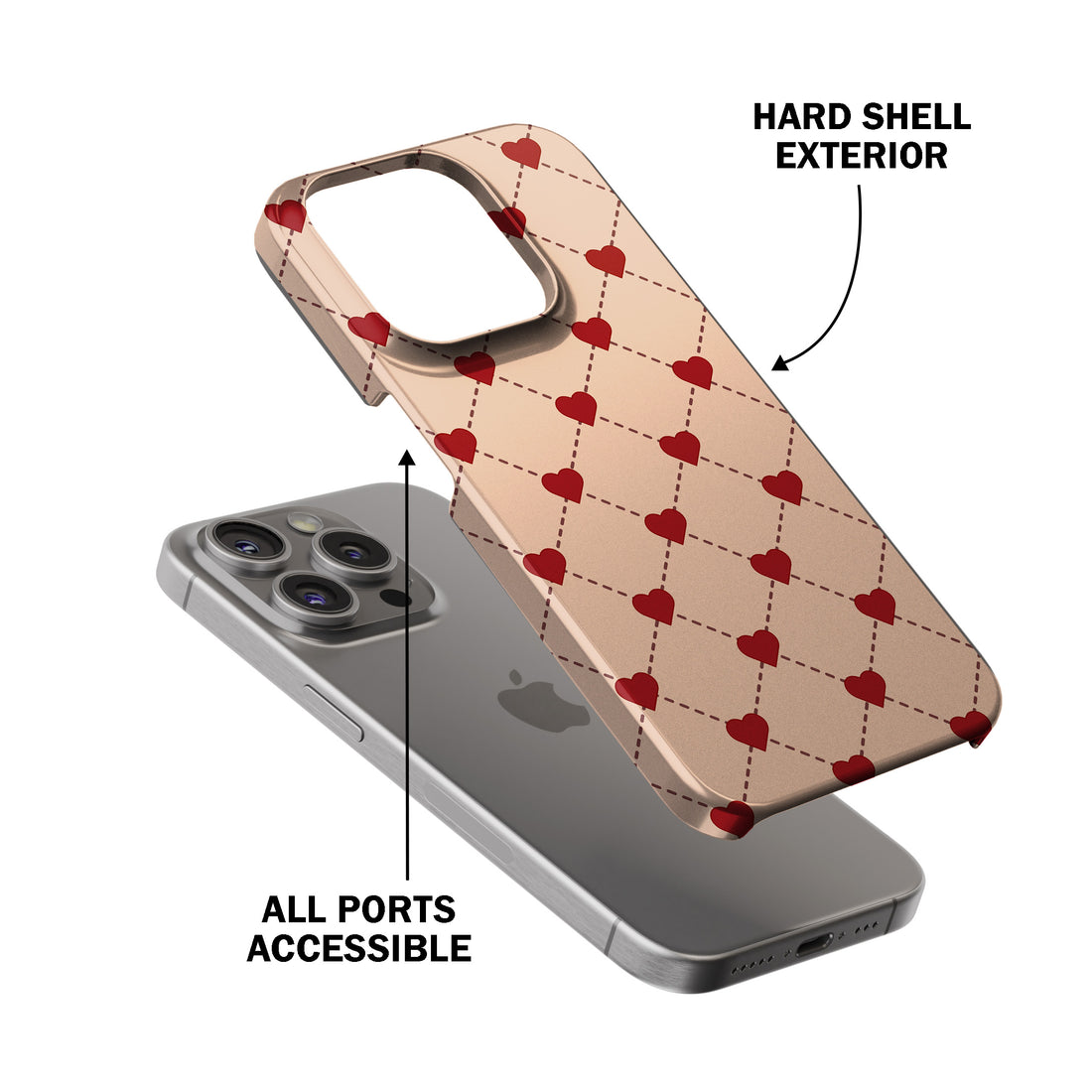 Vintage Red Pattern Phone Cover