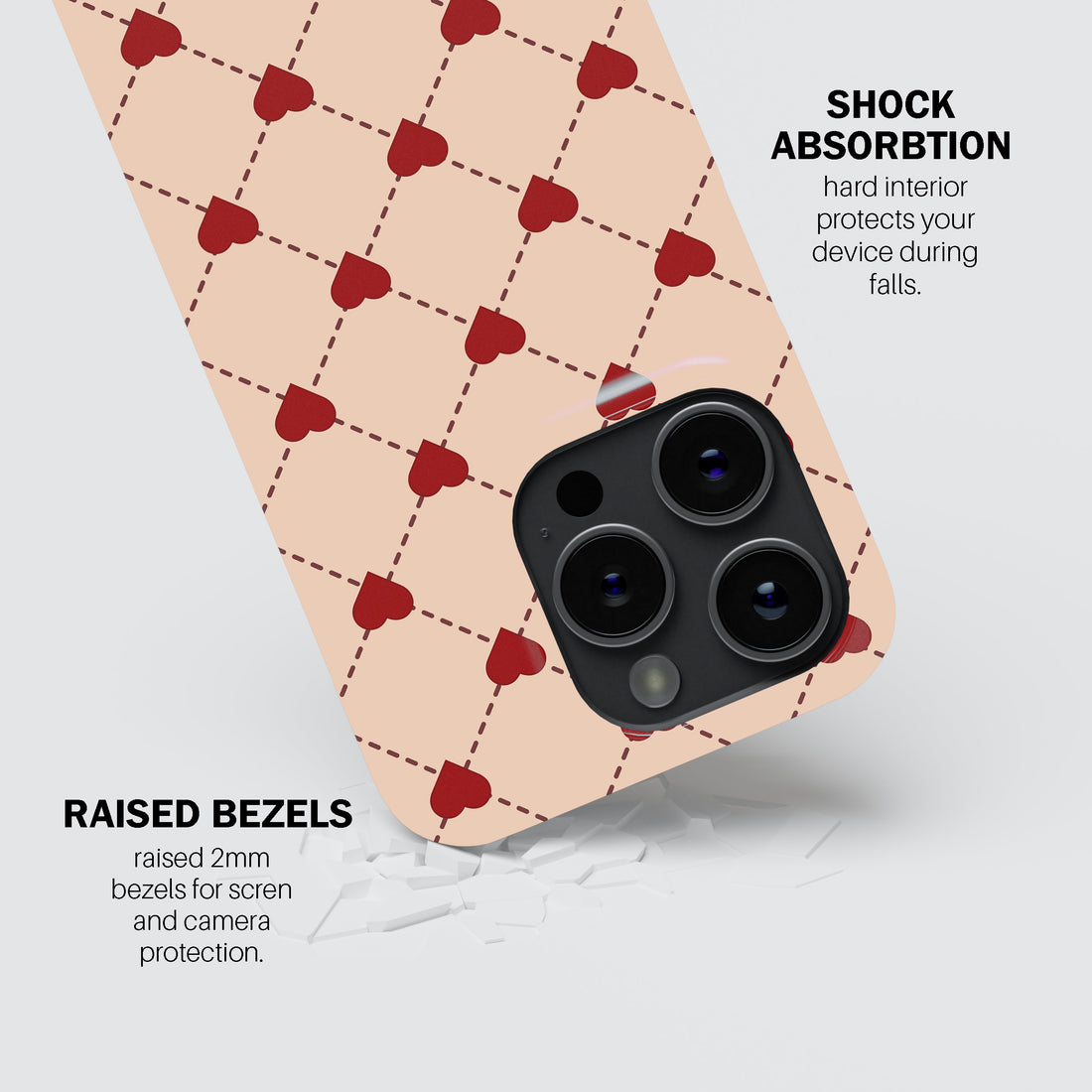 Vintage Red Pattern Phone Cover