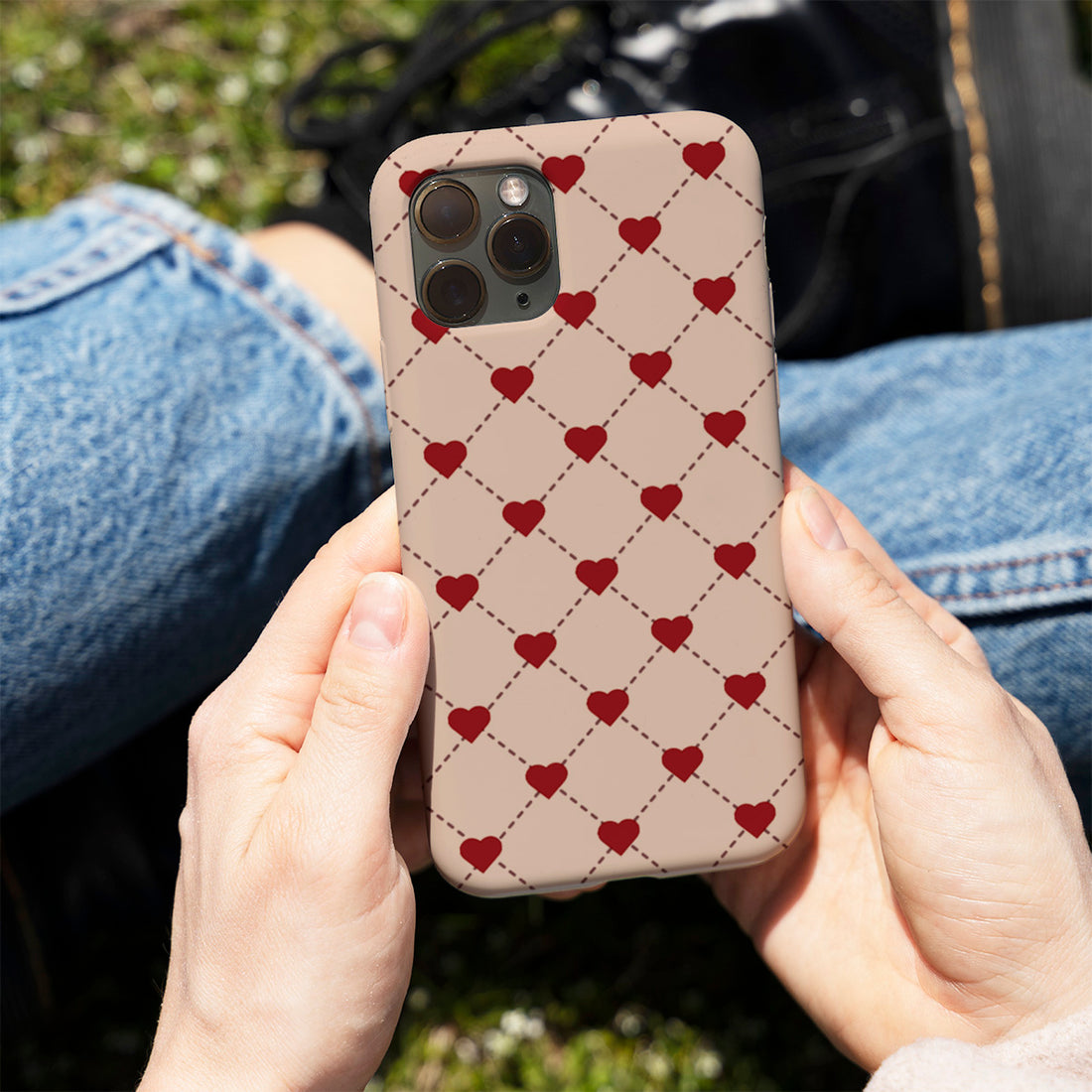 Vintage Red Pattern Phone Cover