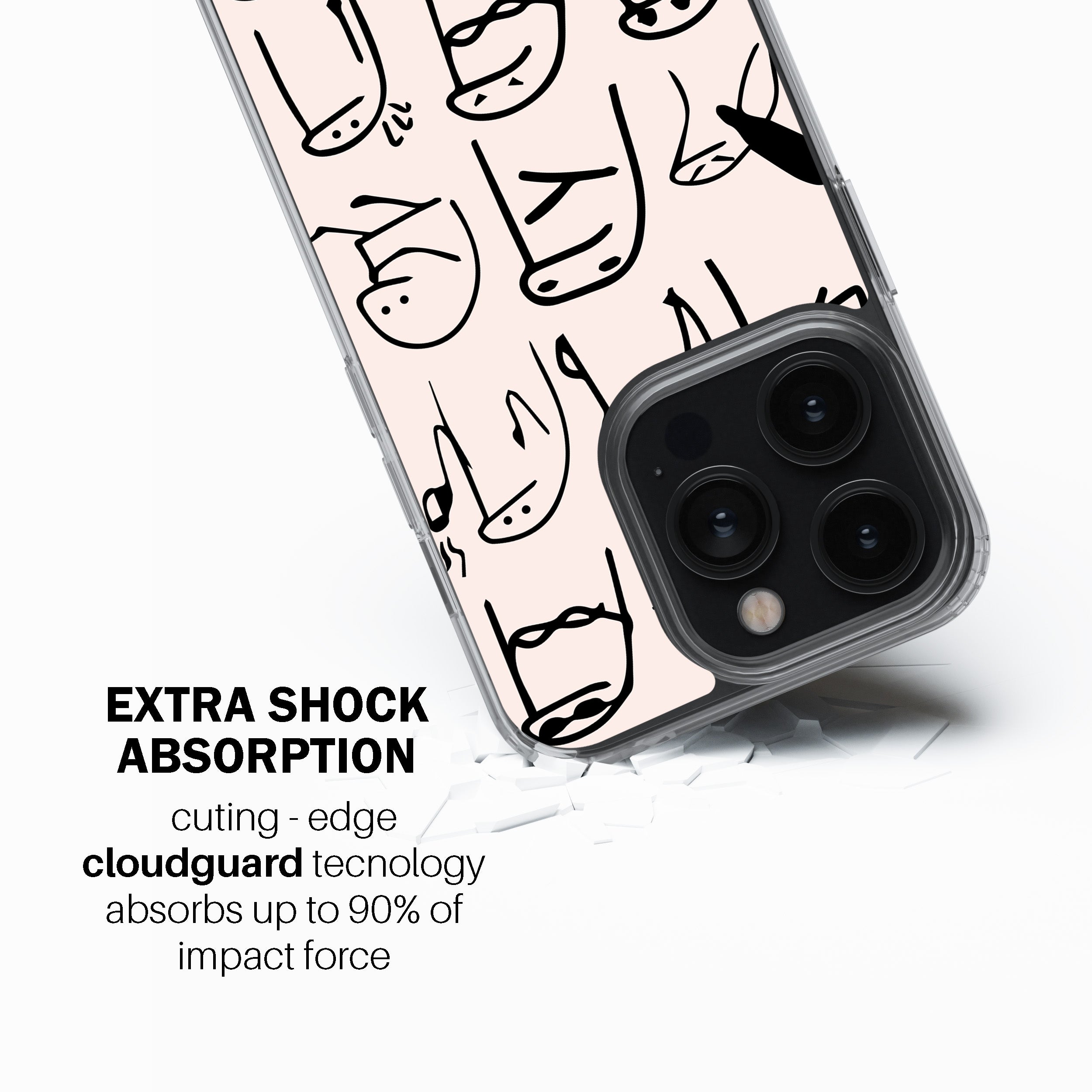Quirky Faces Phone Cover
