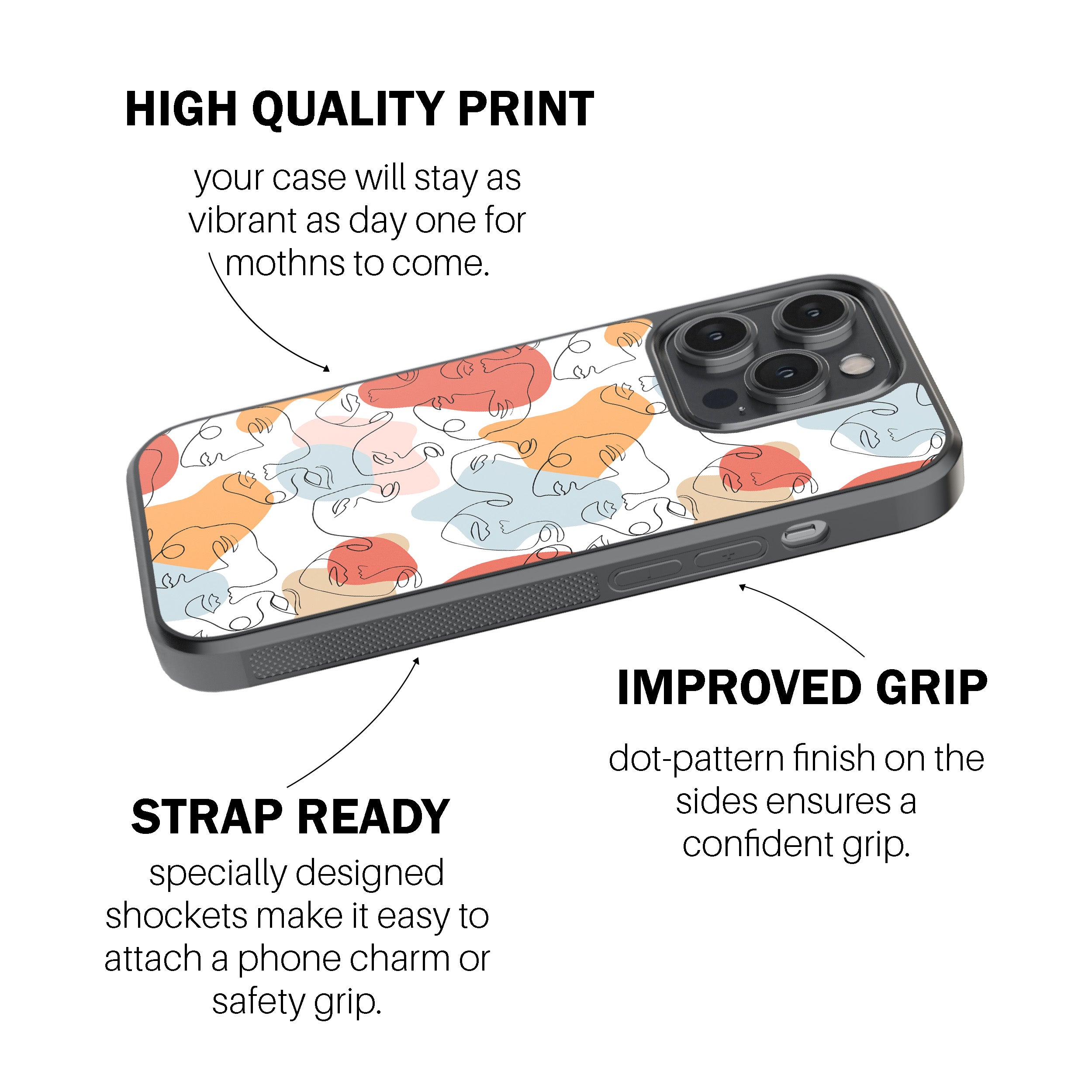 Abstract Feline Art Phone Cover