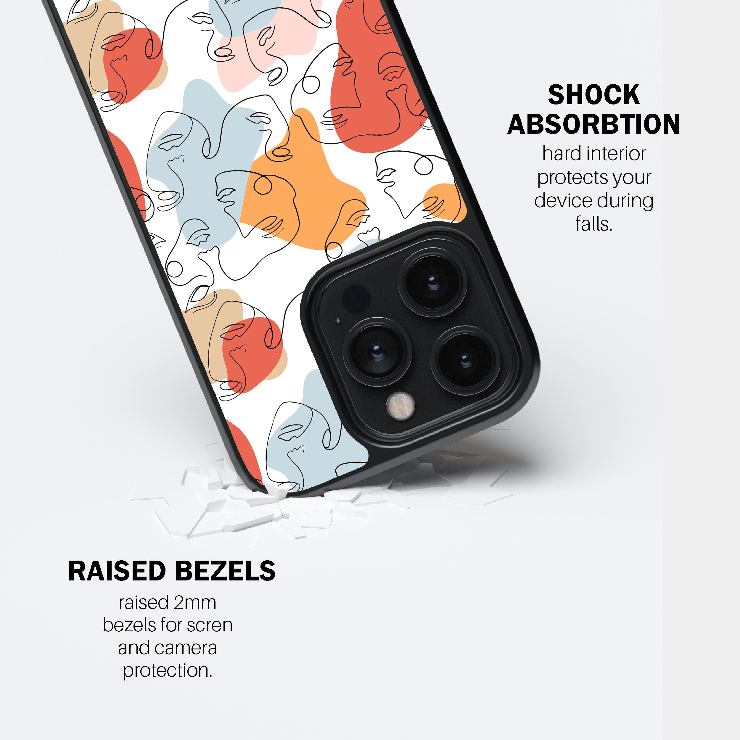 Abstract Feline Art Phone Cover