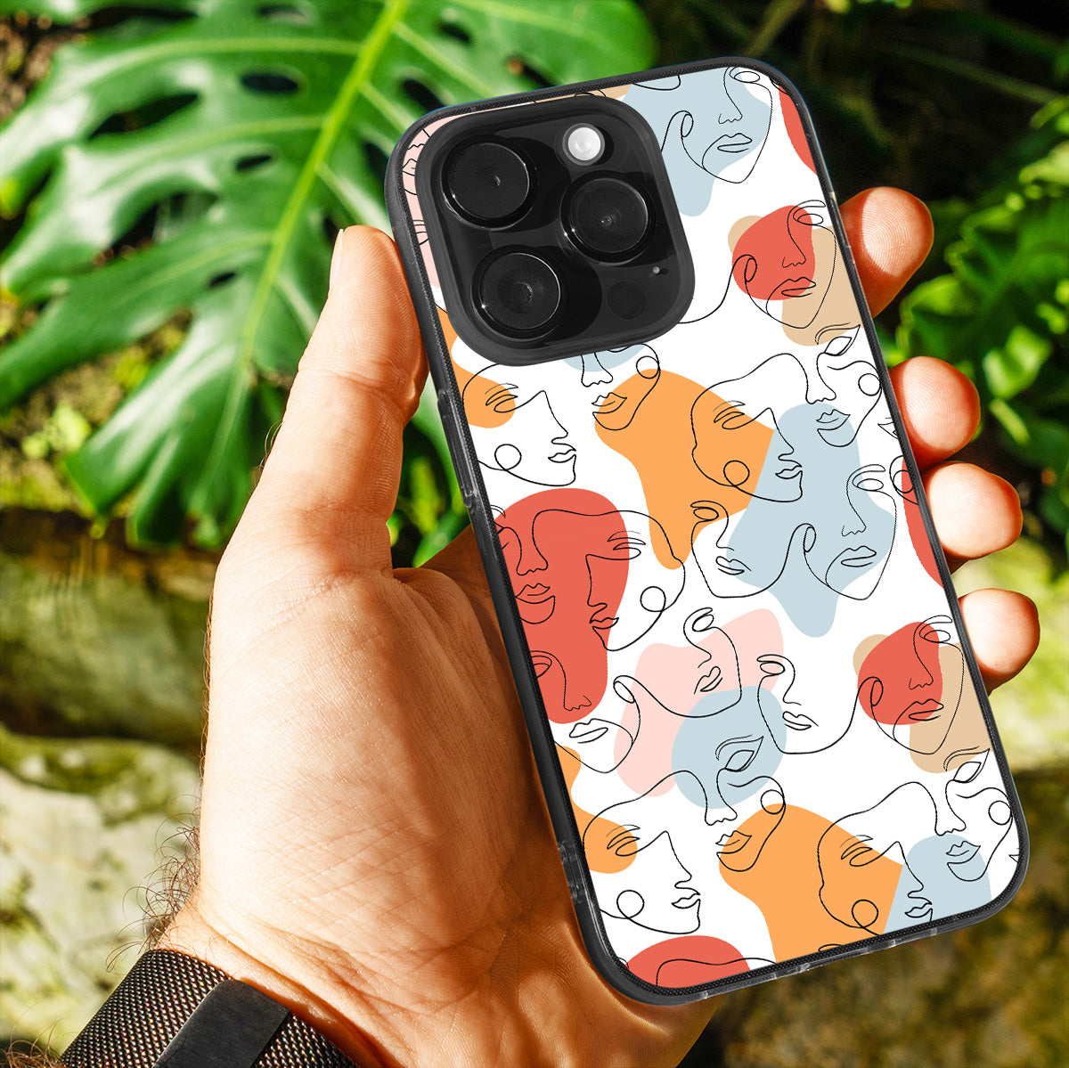 Abstract Feline Art Phone Cover