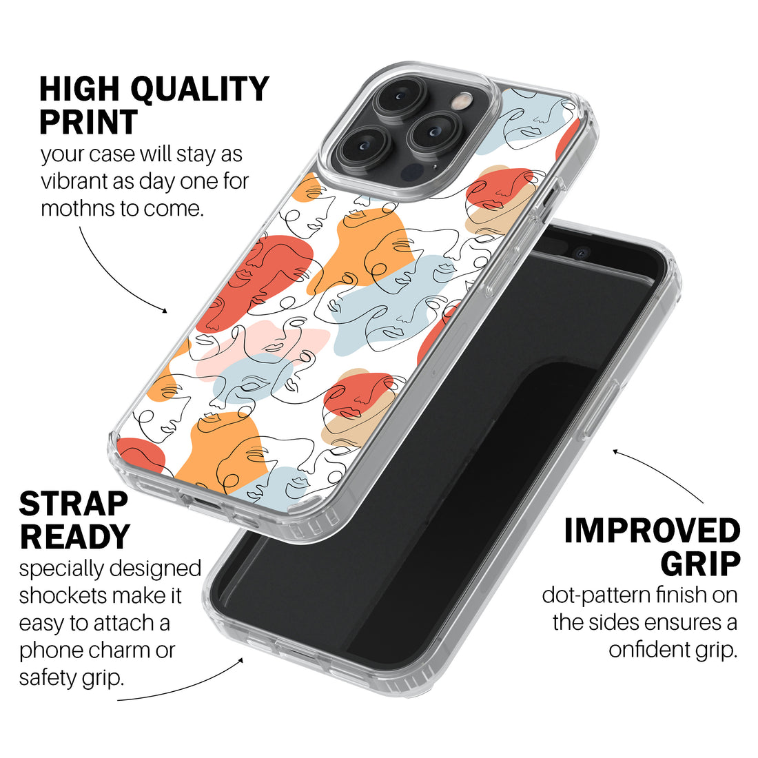 Abstract Feline Art Phone Cover