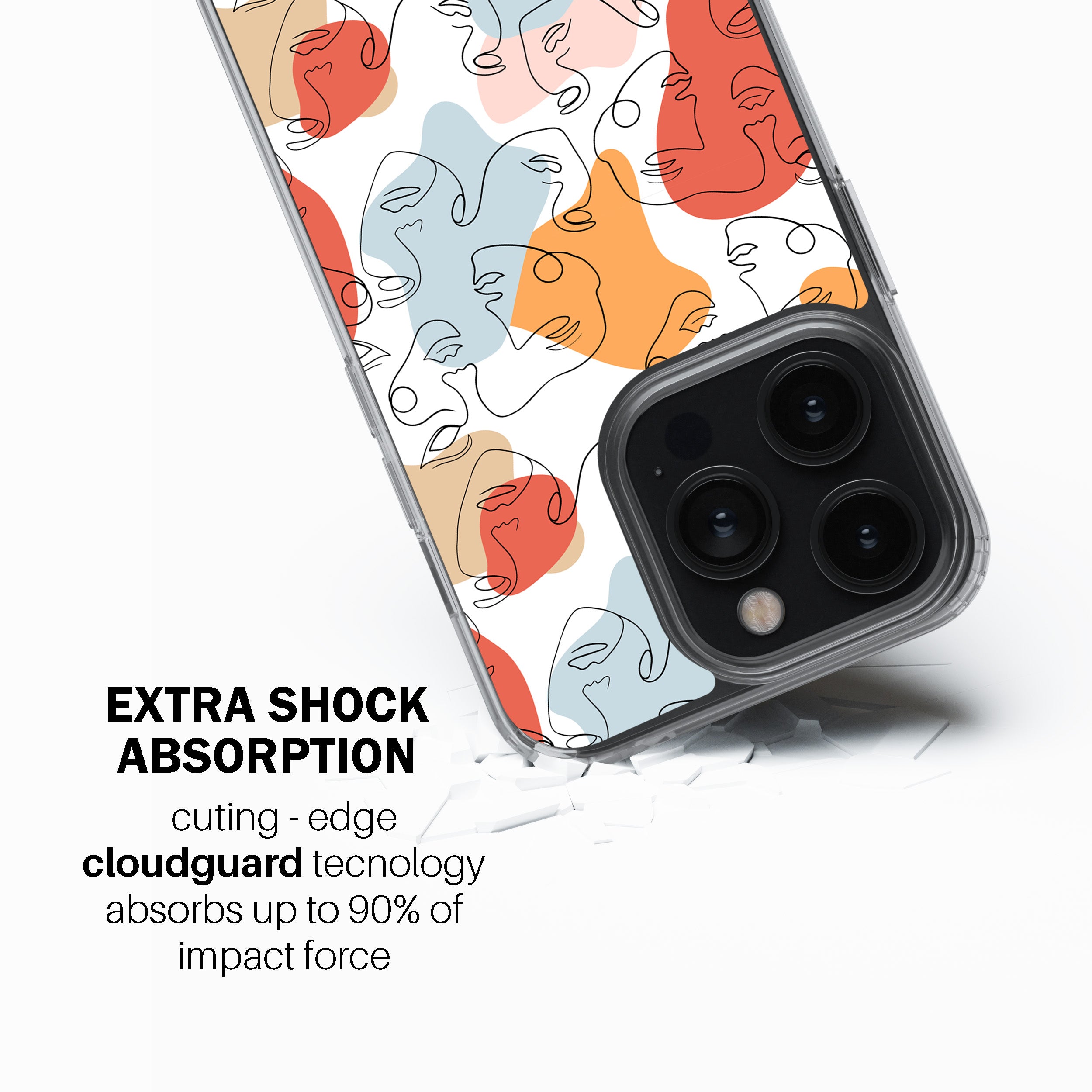 Abstract Feline Art Phone Cover