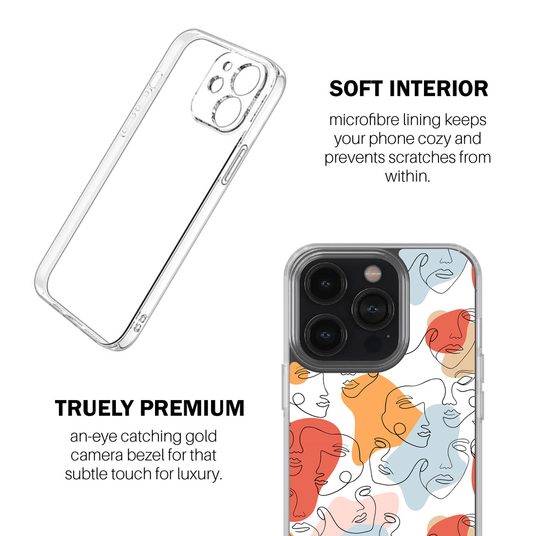 Abstract Feline Art Phone Cover