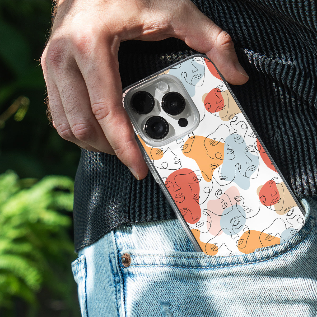 Abstract Feline Art Phone Cover