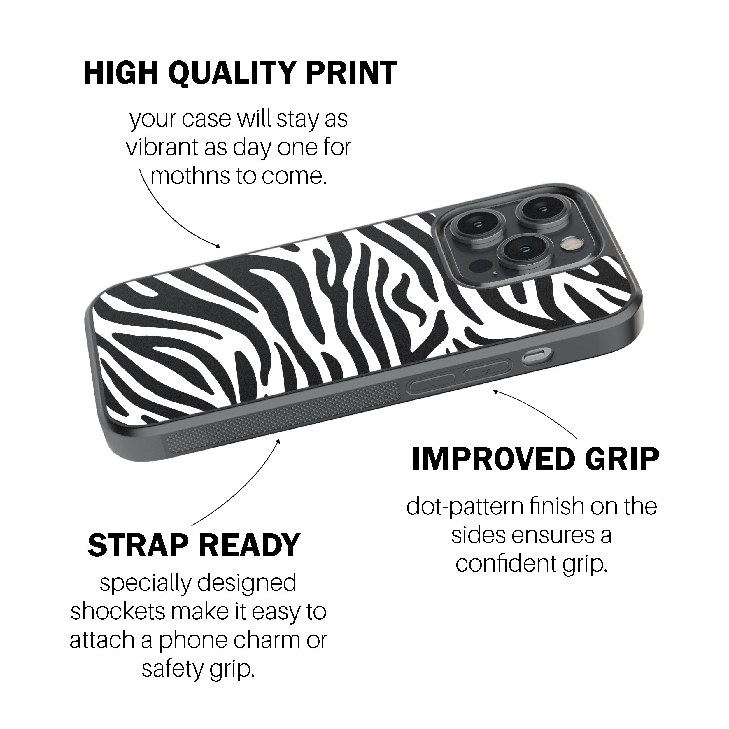 Zebra Vibes Phone Cover