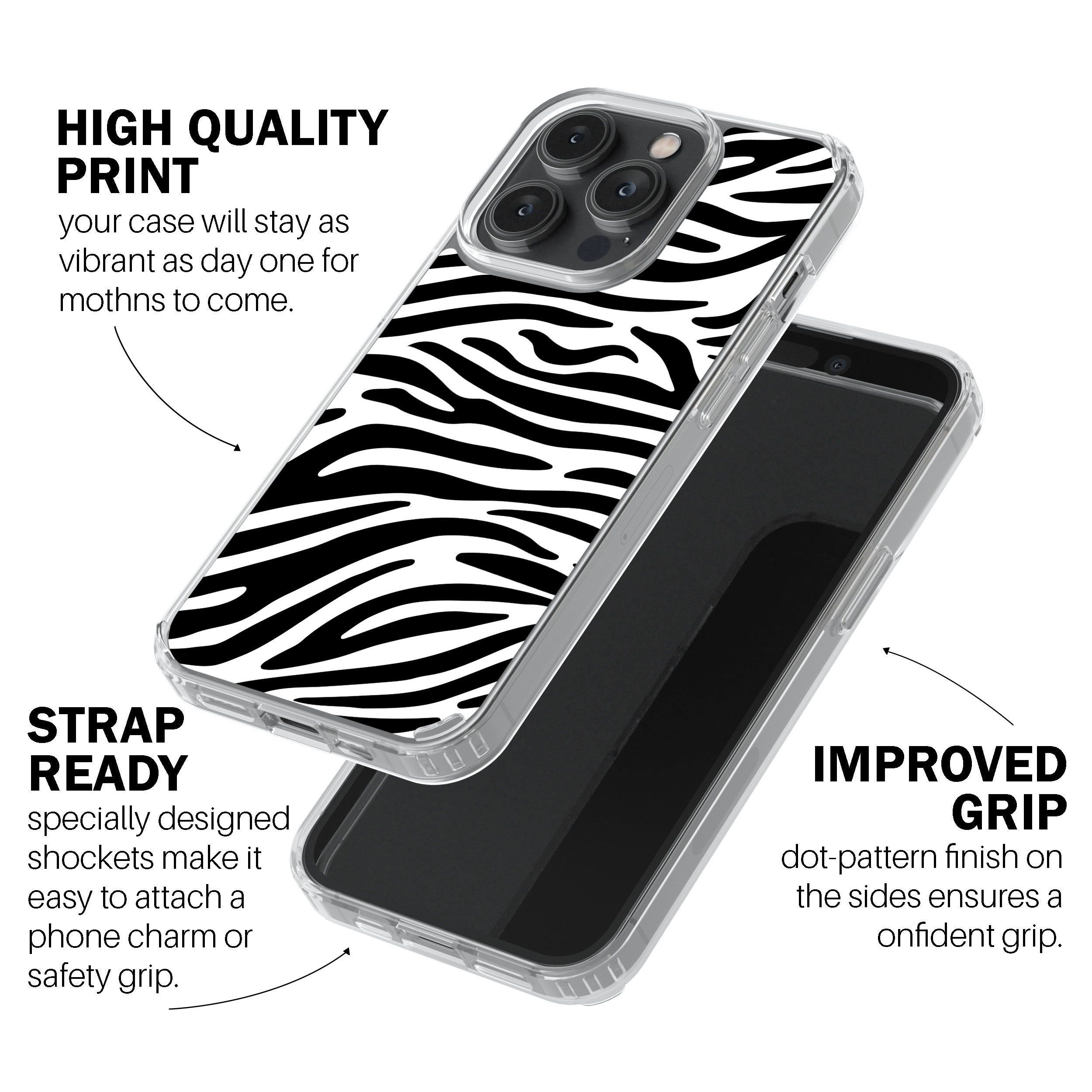 Zebra Vibes Phone Cover