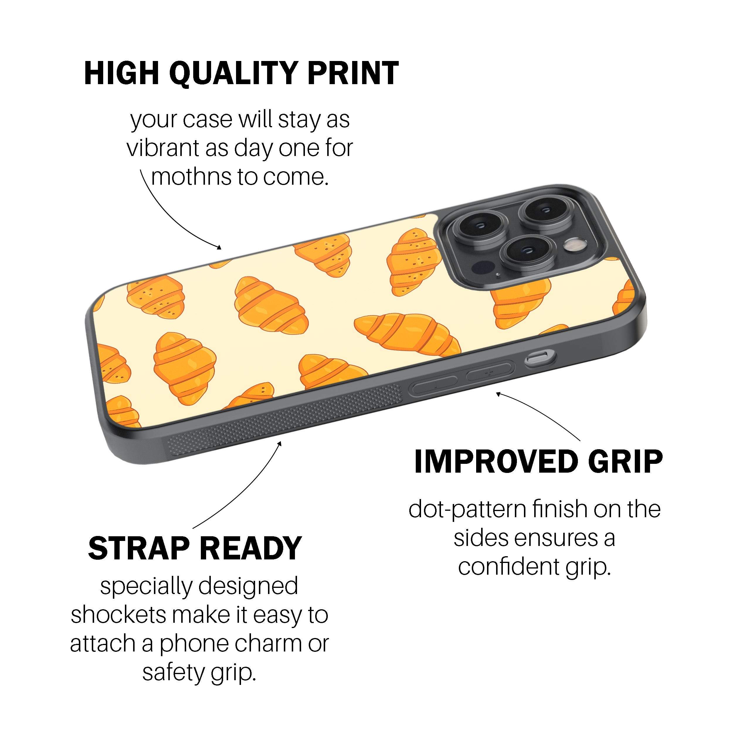 Croissant Craze Phone Cover