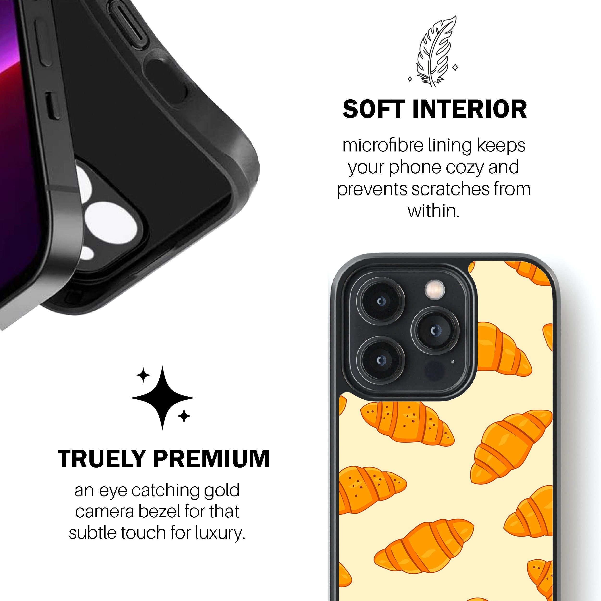 Croissant Craze Phone Cover