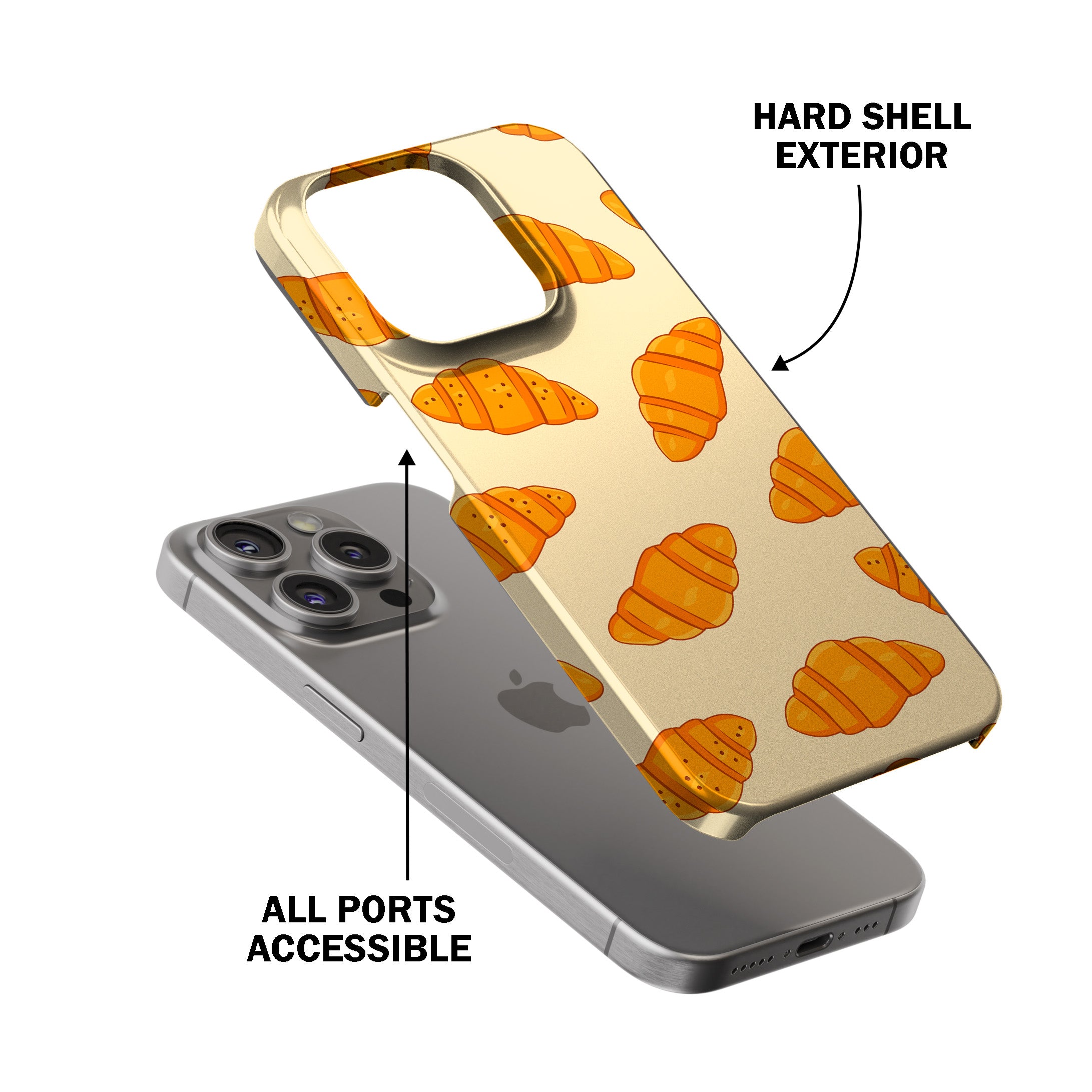 Croissant Craze Phone Cover