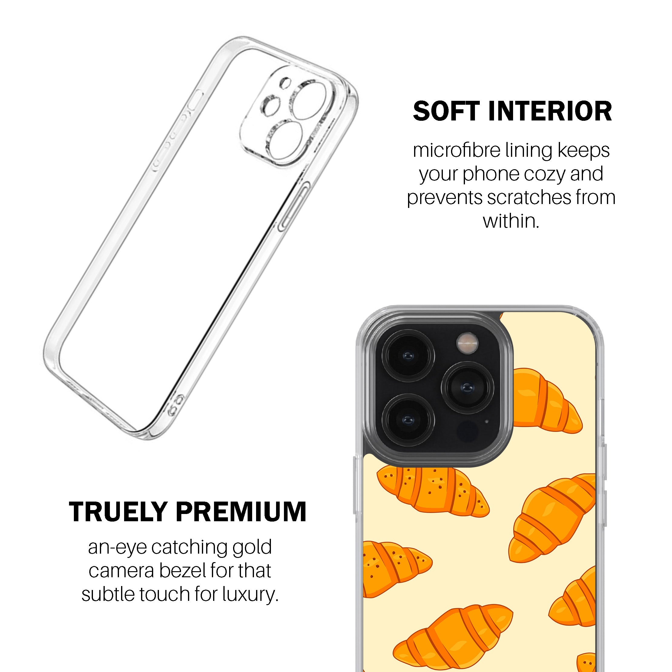 Croissant Craze Phone Cover