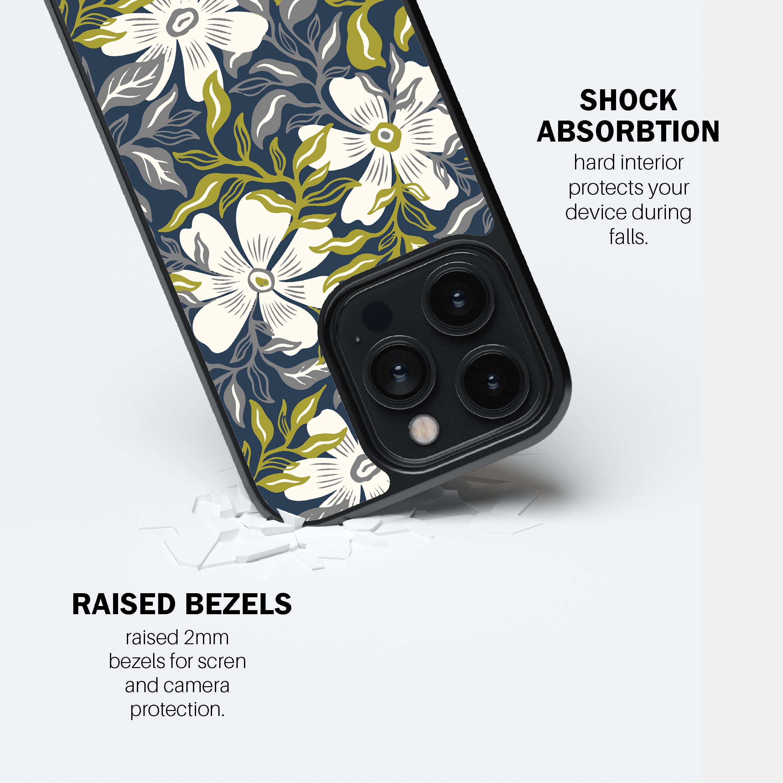 Botanical Blue Bloom Phone Cover