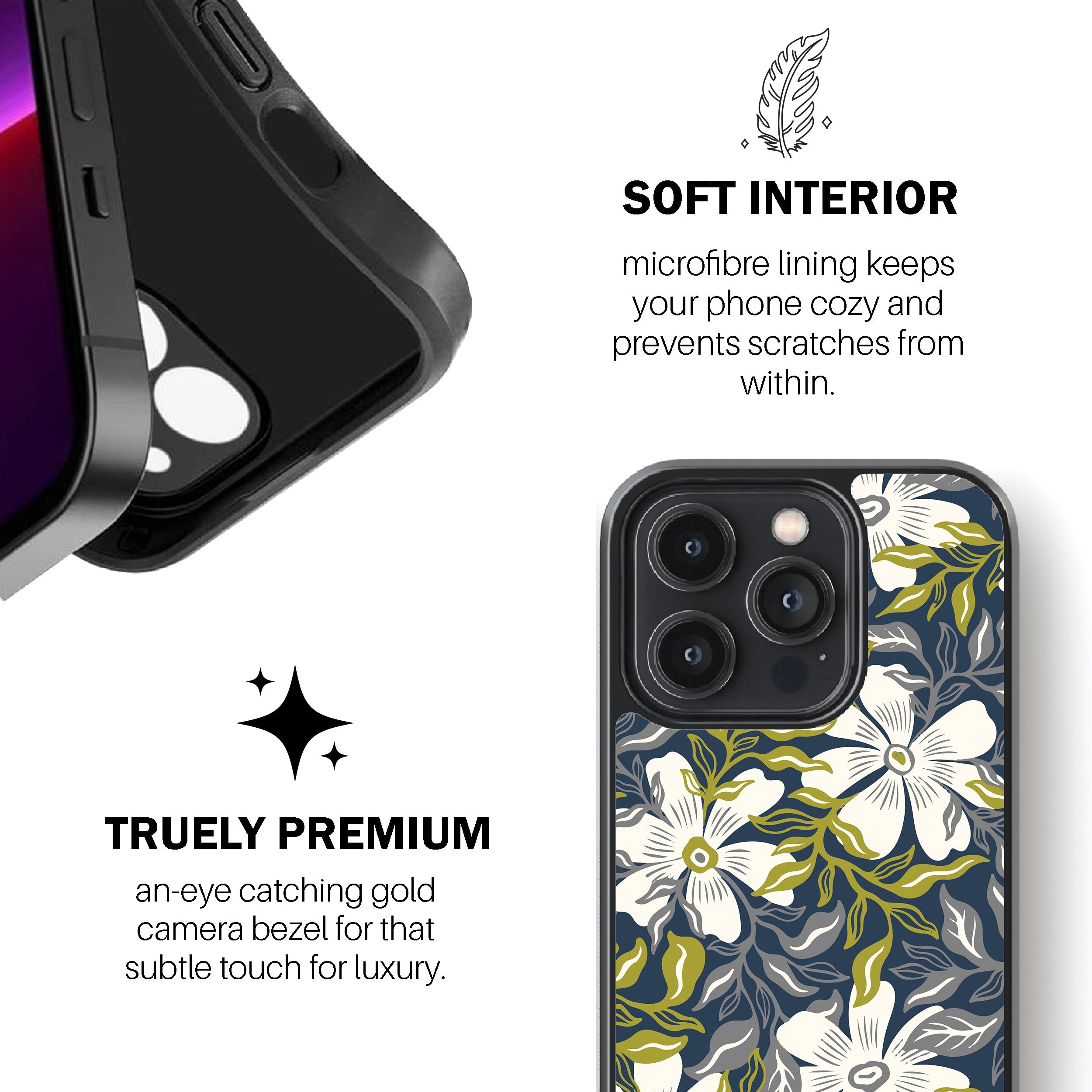 Botanical Blue Bloom Phone Cover