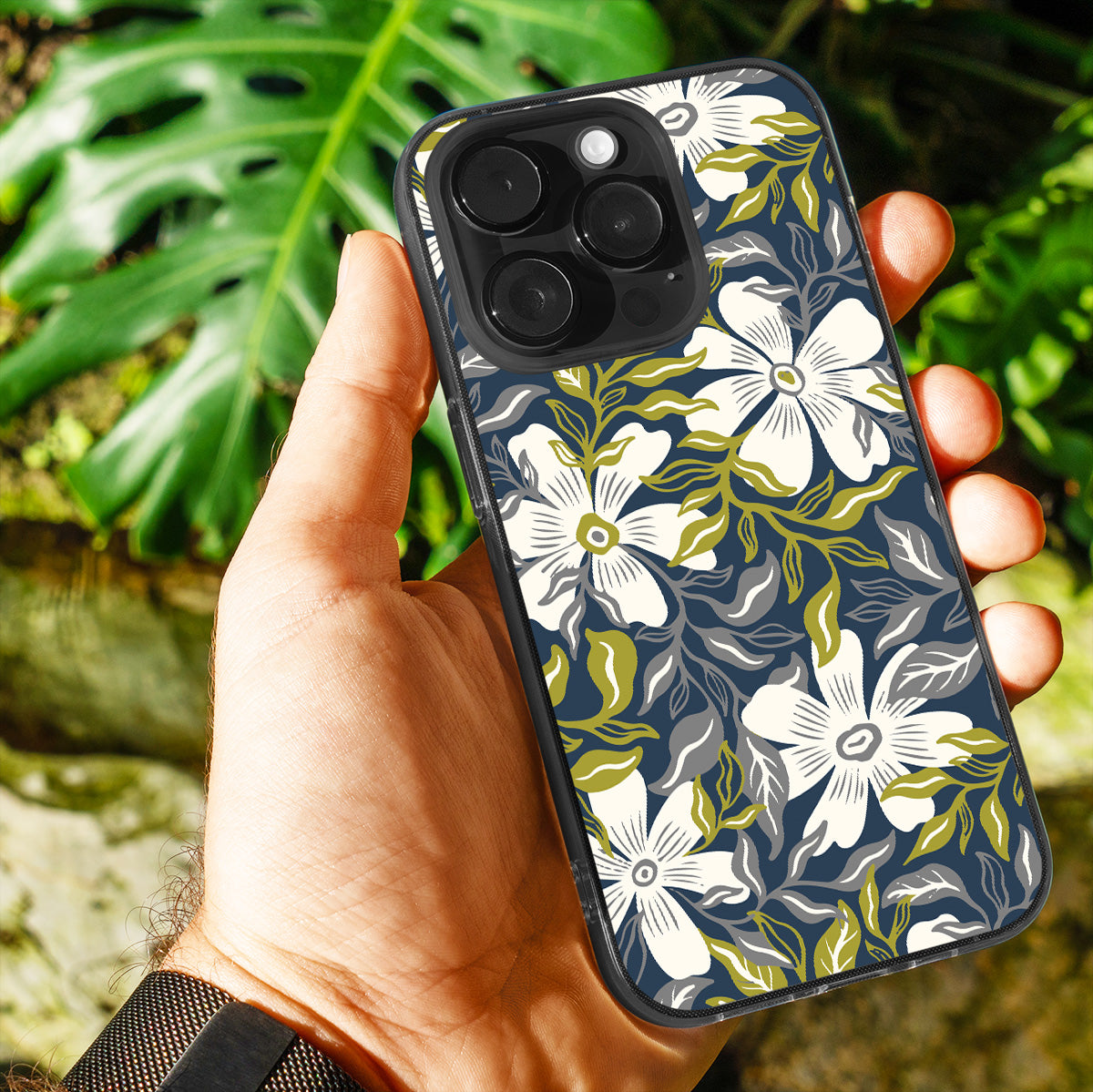 Botanical Blue Bloom Phone Cover