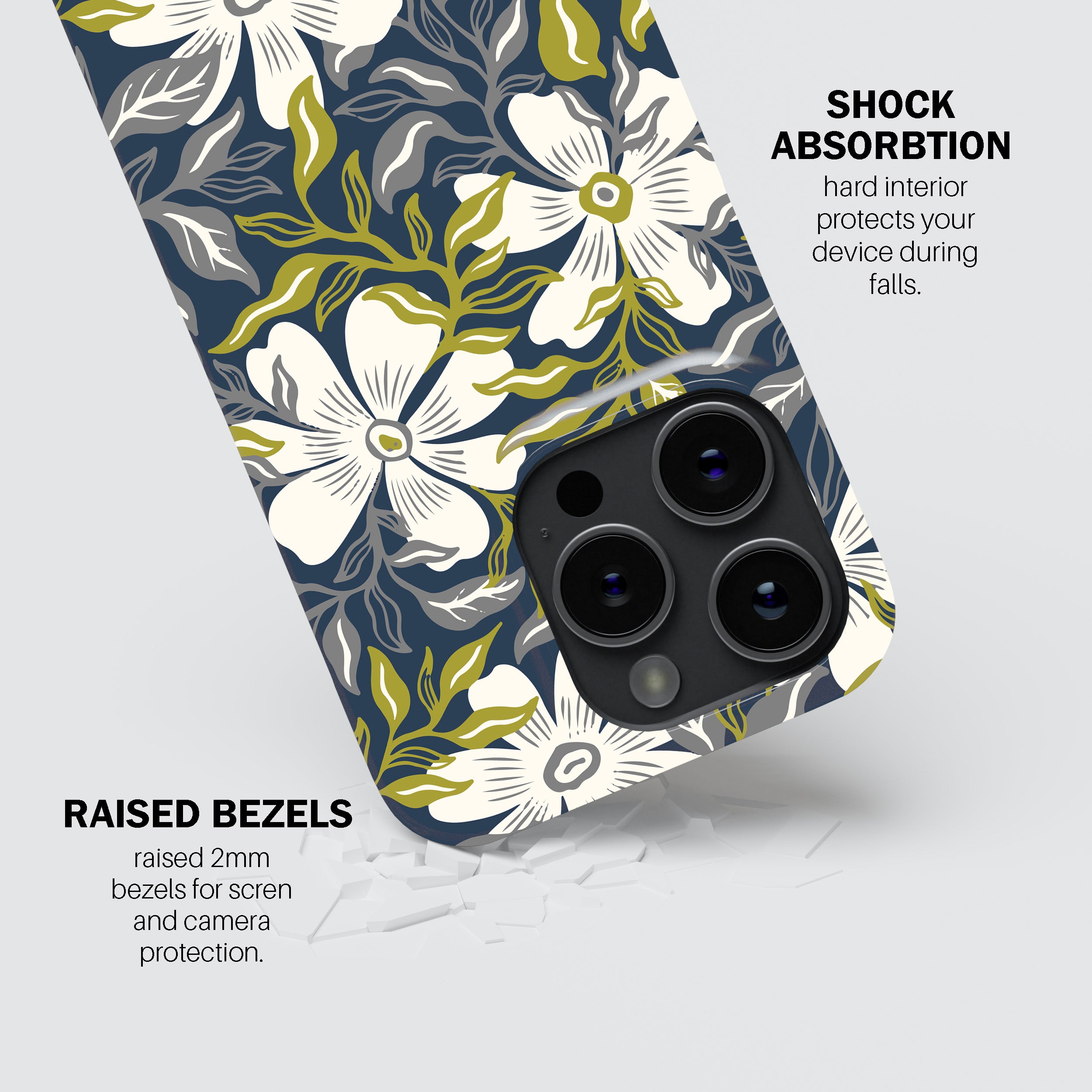 Botanical Blue Bloom Phone Cover