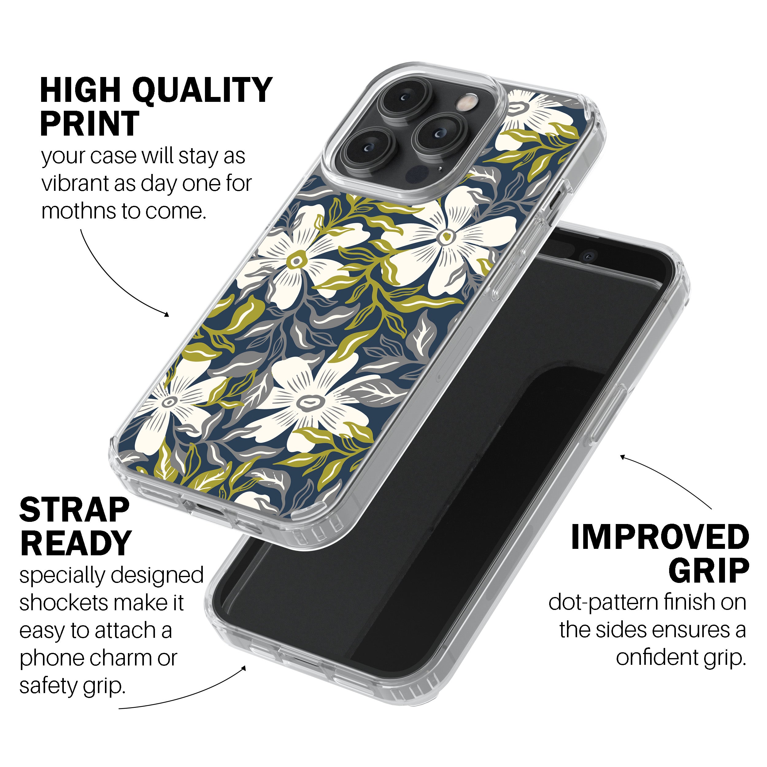 Botanical Blue Bloom Phone Cover