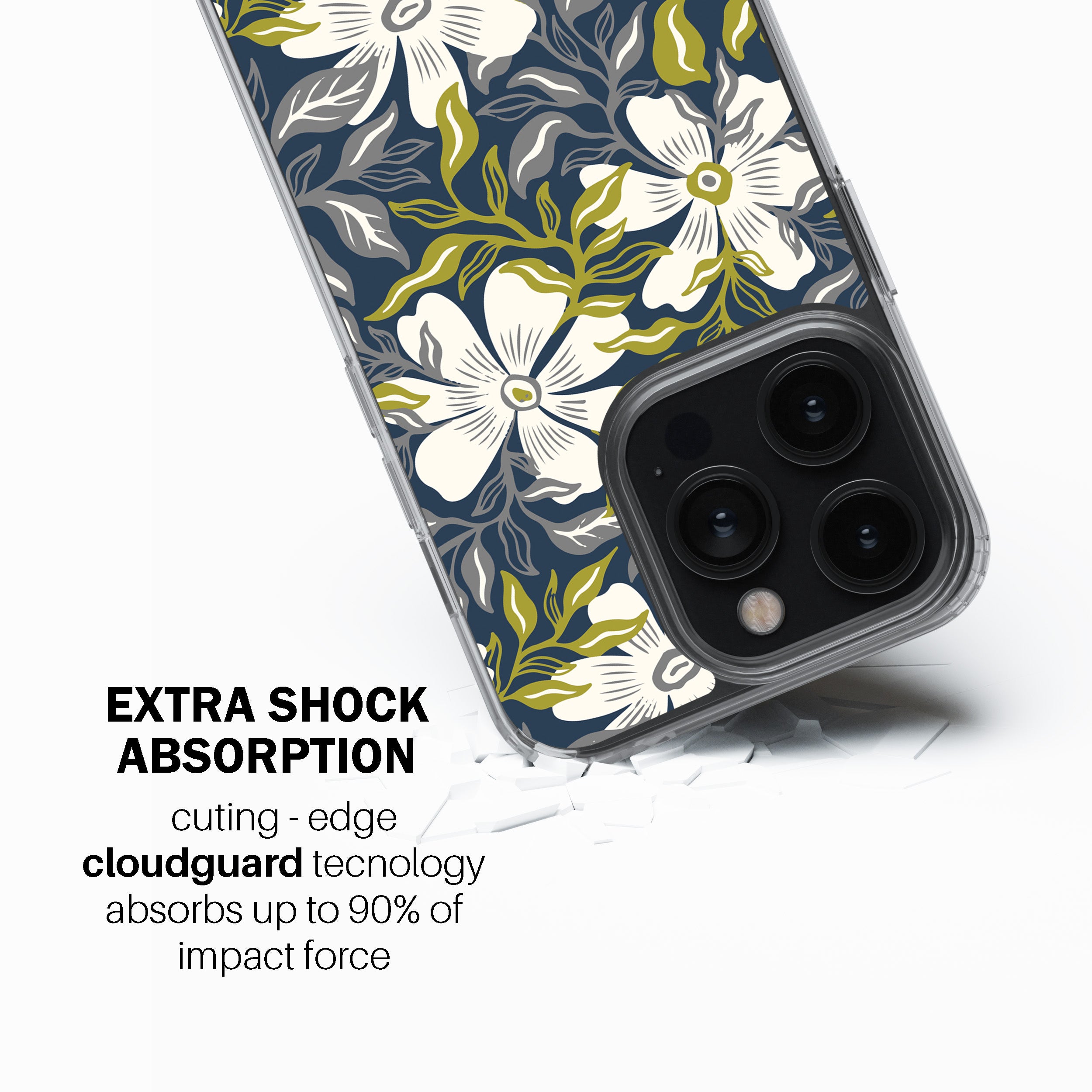 Botanical Blue Bloom Phone Cover