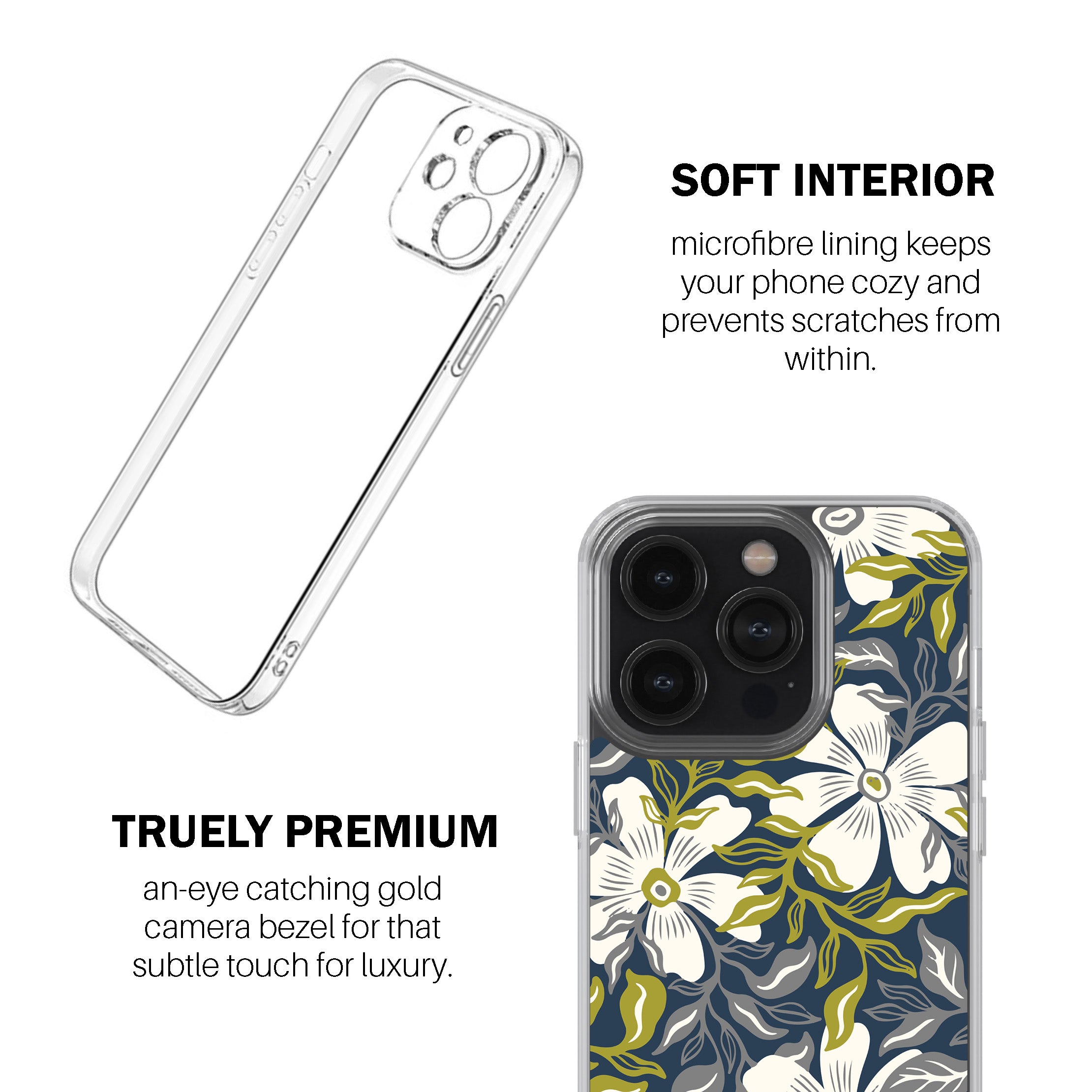 Botanical Blue Bloom Phone Cover