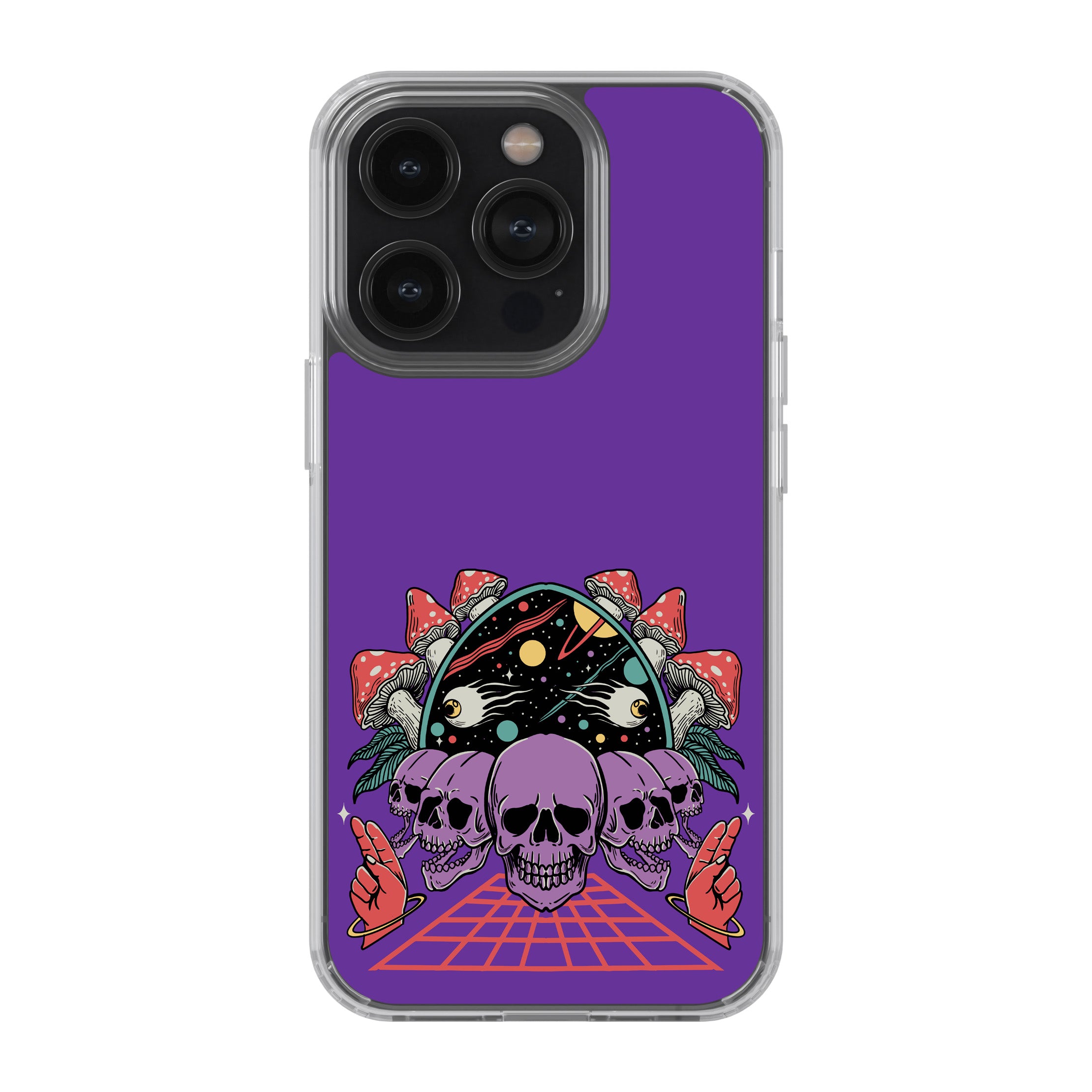 Purple Skulls Shroom Trip – Phone Cover