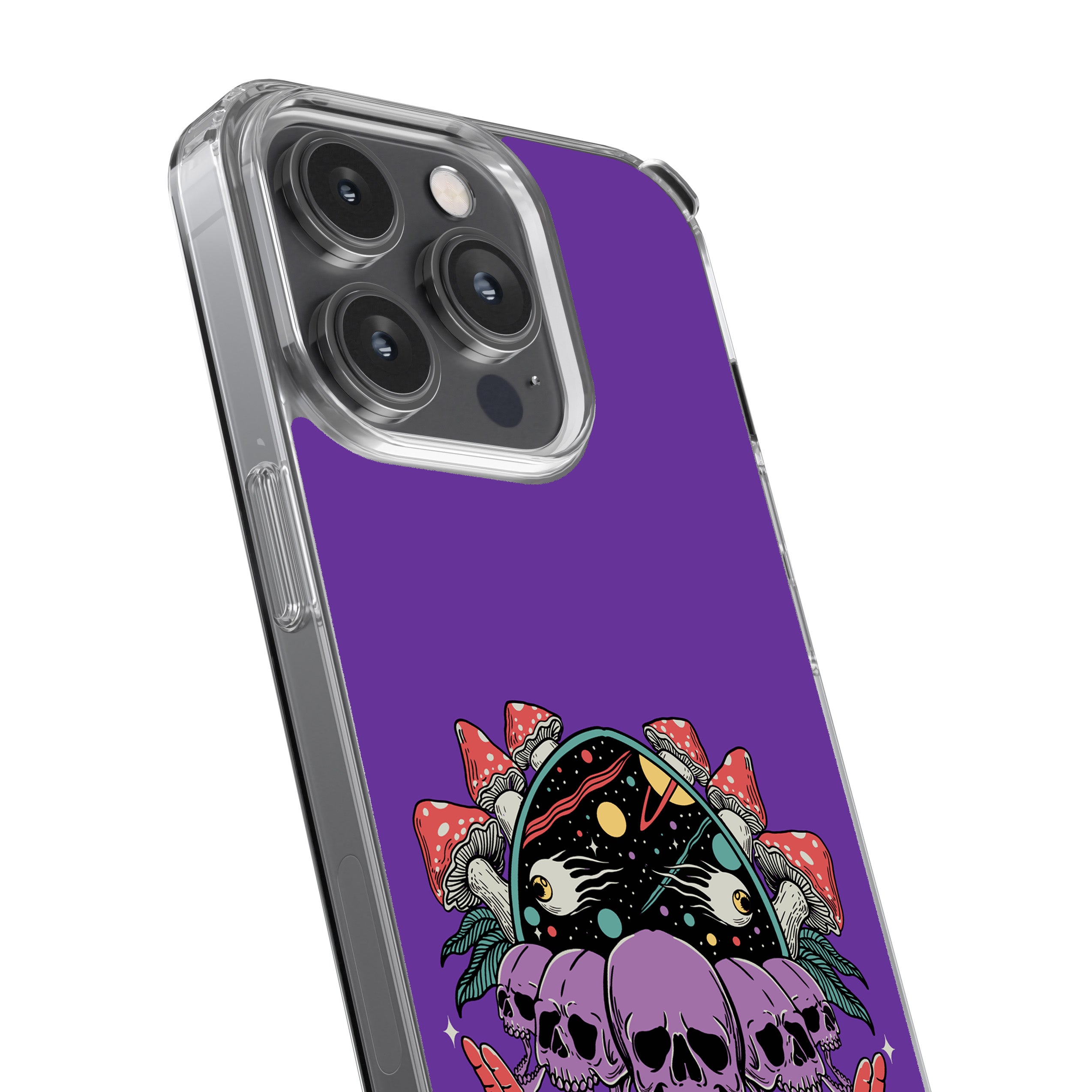 Purple Skulls Shroom Trip – Phone Cover