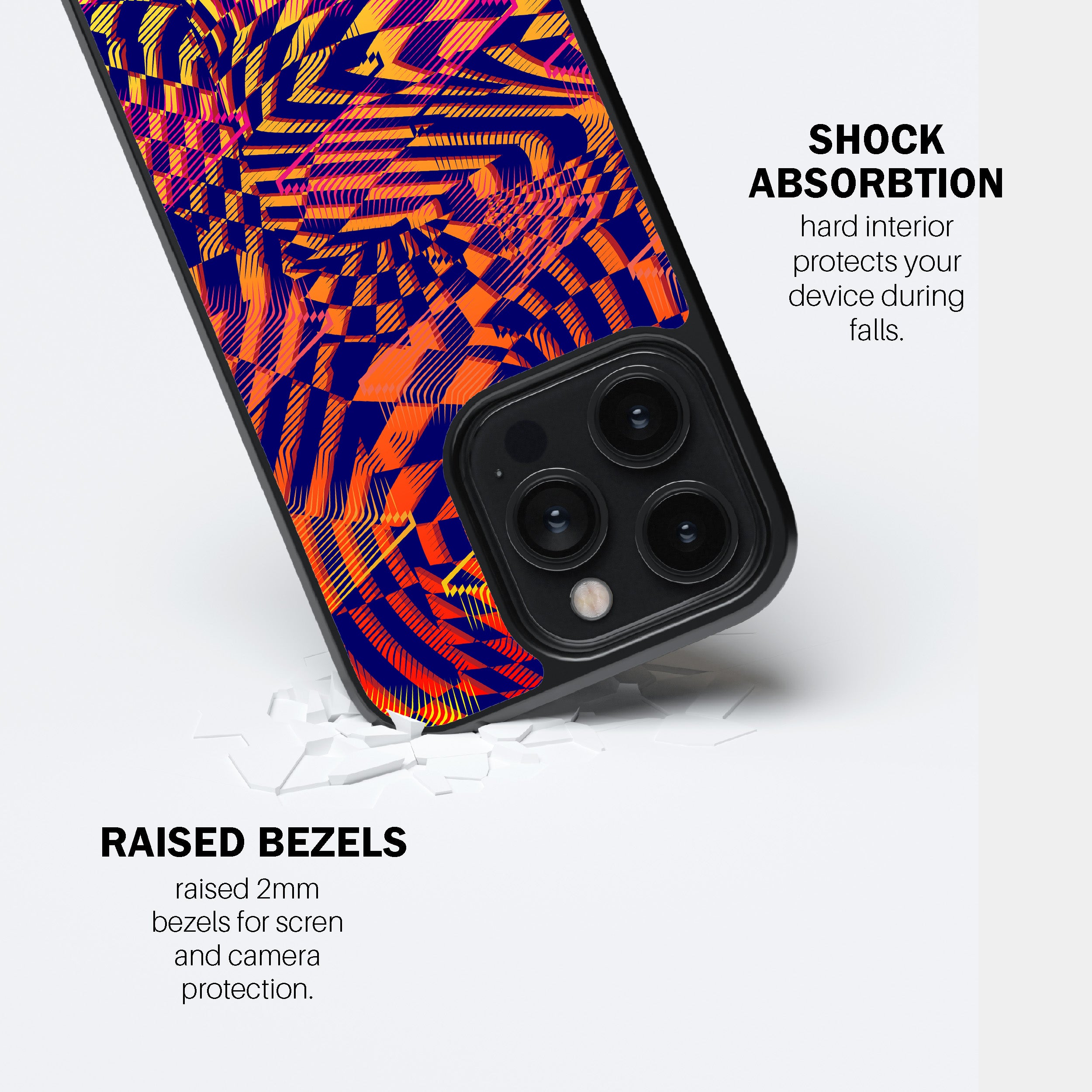 Trippy Grid Illusion Phone Cover