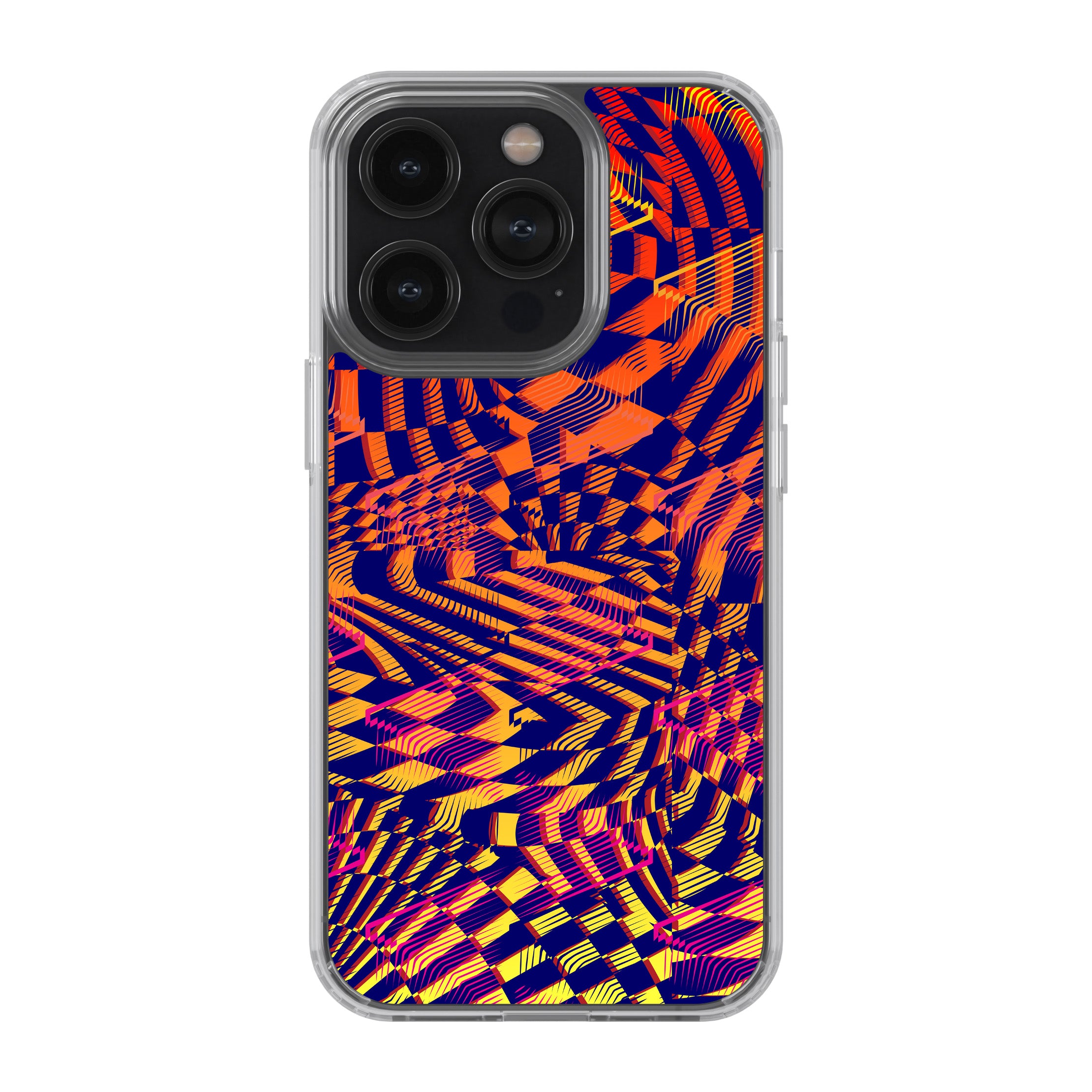 Trippy Grid Illusion Phone Cover