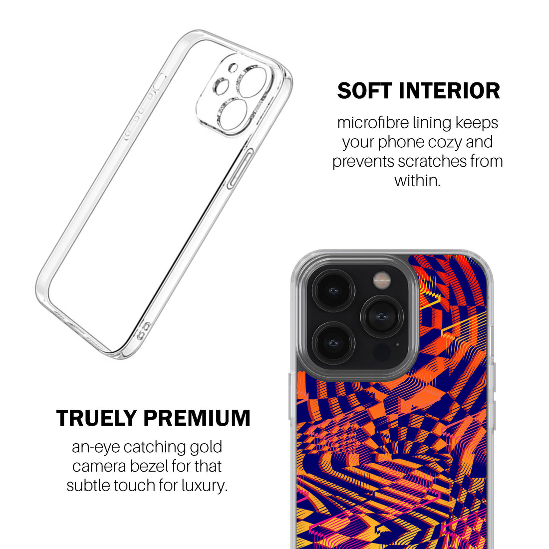 Trippy Grid Illusion Phone Cover