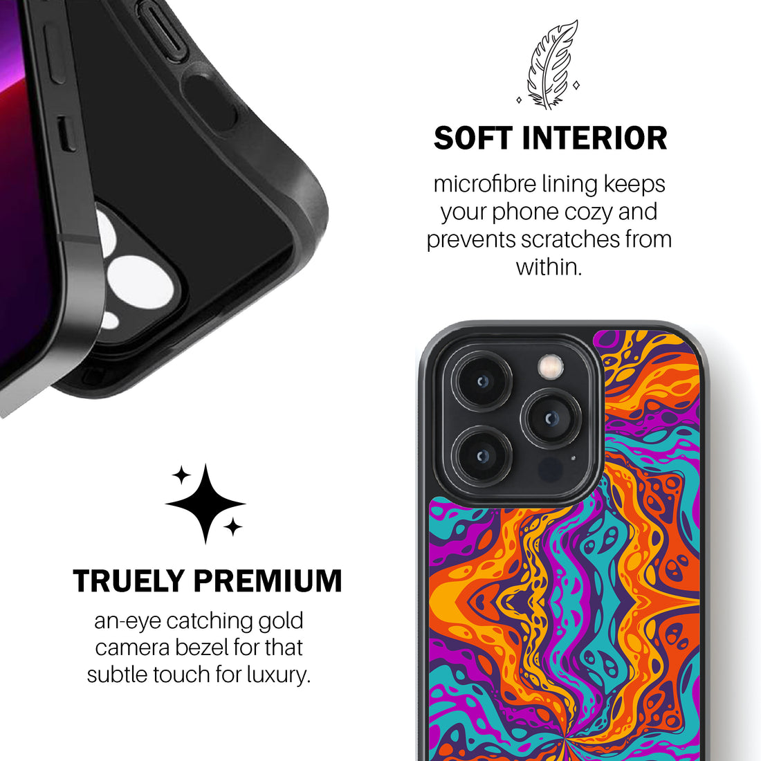 Lava Wave Swirl Phone Cover