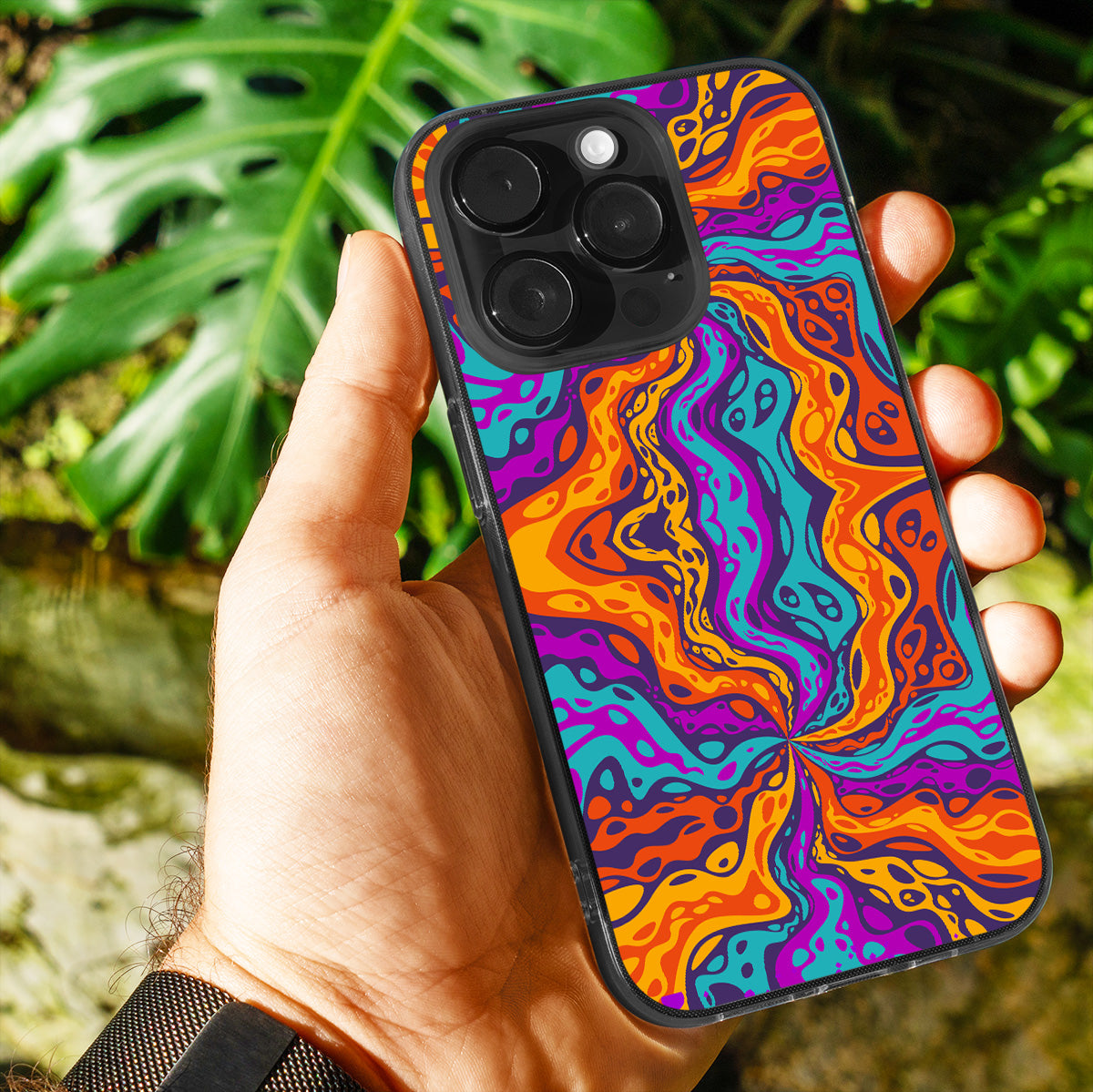 Lava Wave Swirl Phone Cover