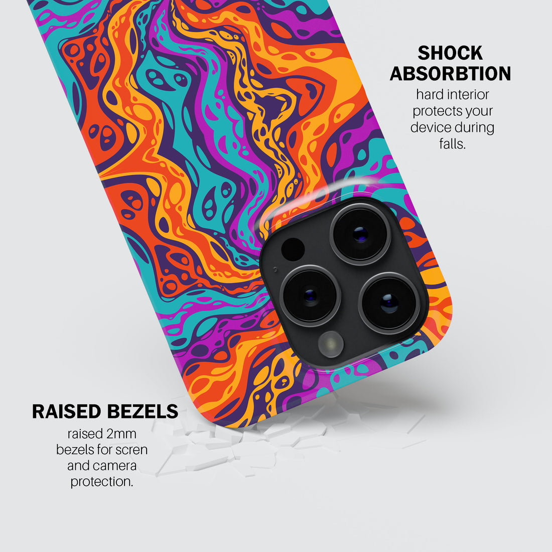 Lava Wave Swirl Phone Cover