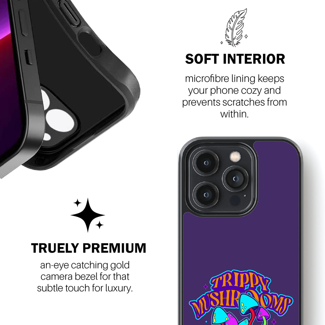 Trippy Mushrooms Phone Cover