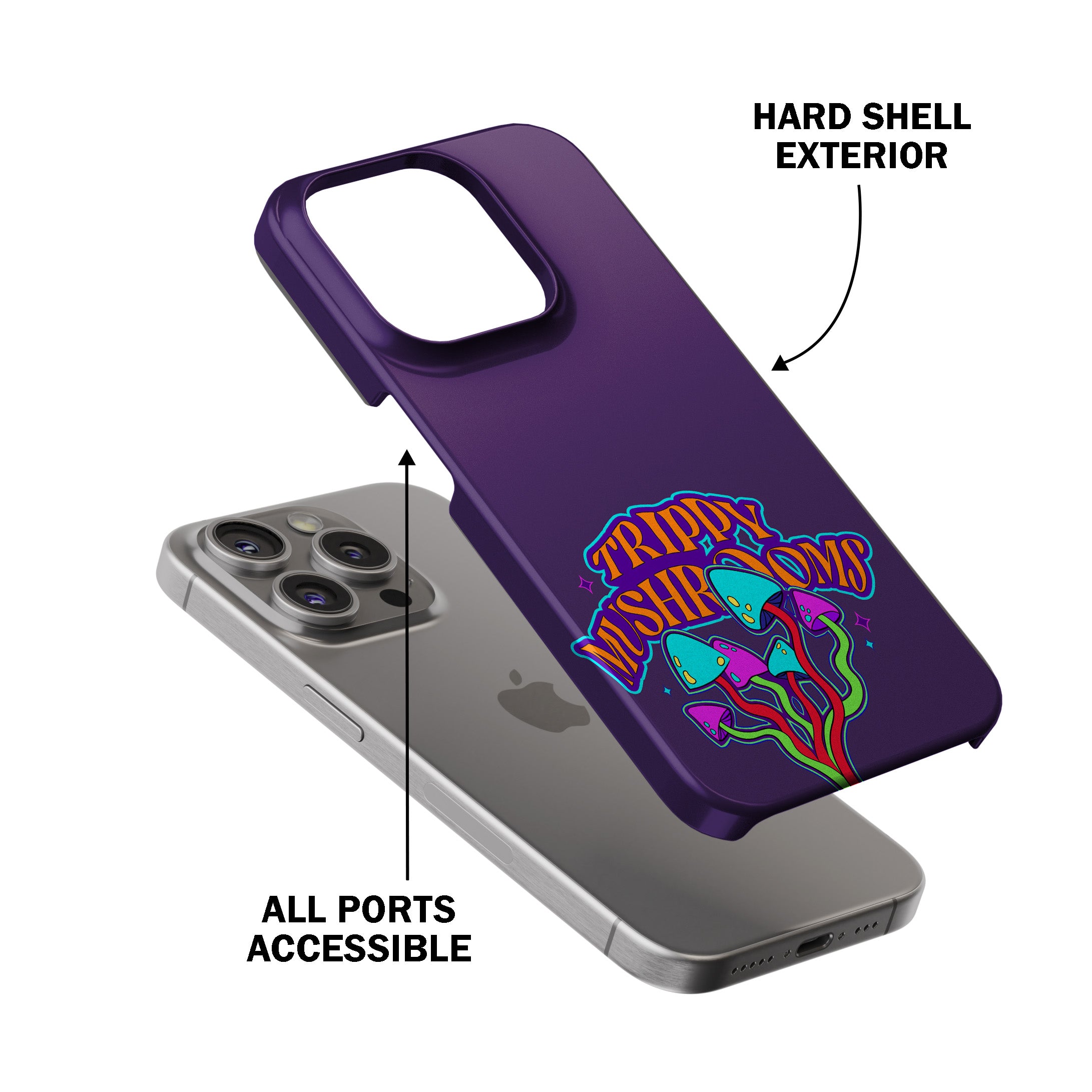 Trippy Mushrooms Phone Cover