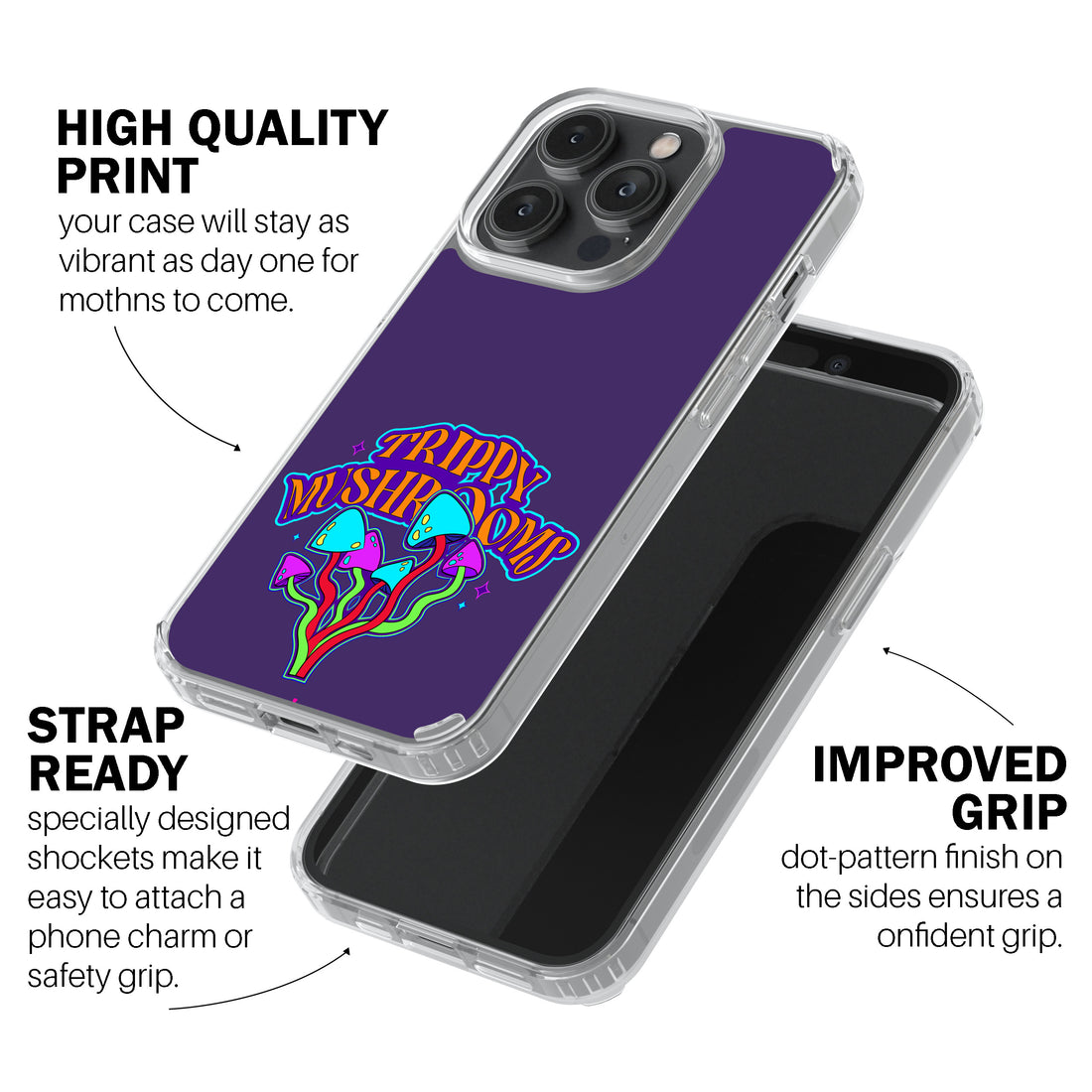 Trippy Mushrooms Phone Cover