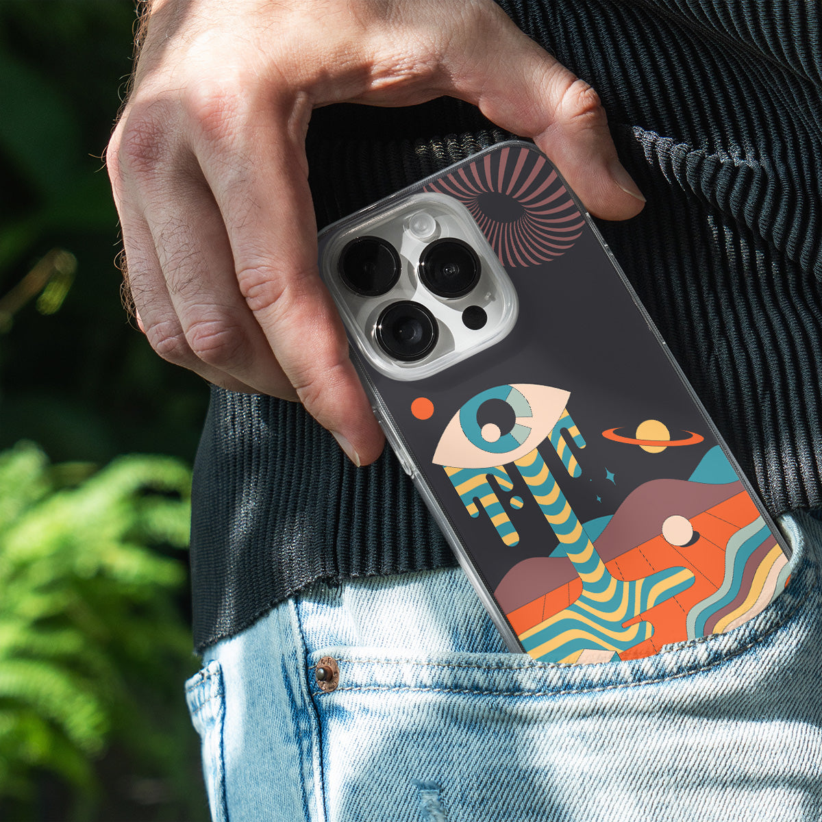 Melted Sky Portal  Phone Cover