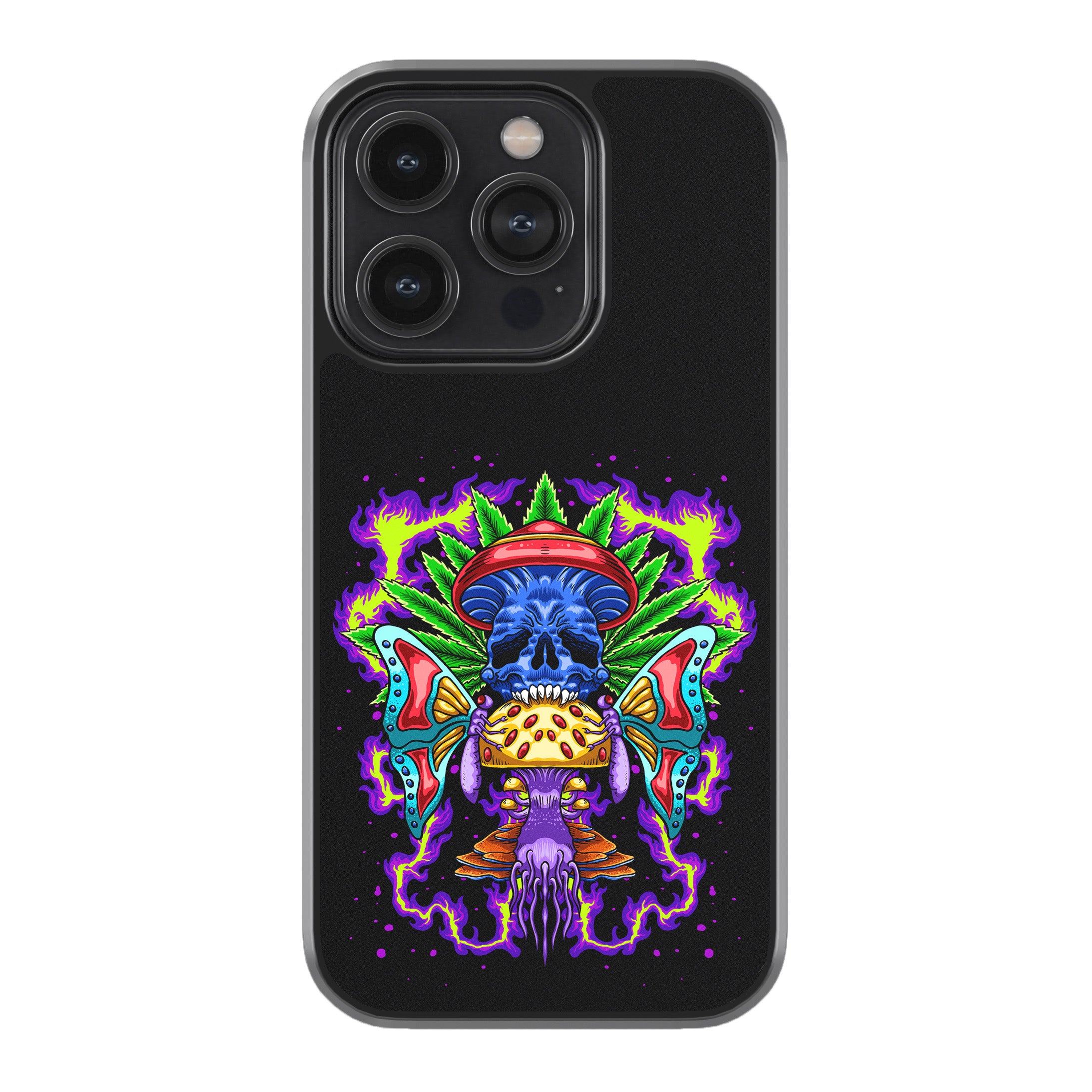 Psychedelic Skull Shroom Phone Cover