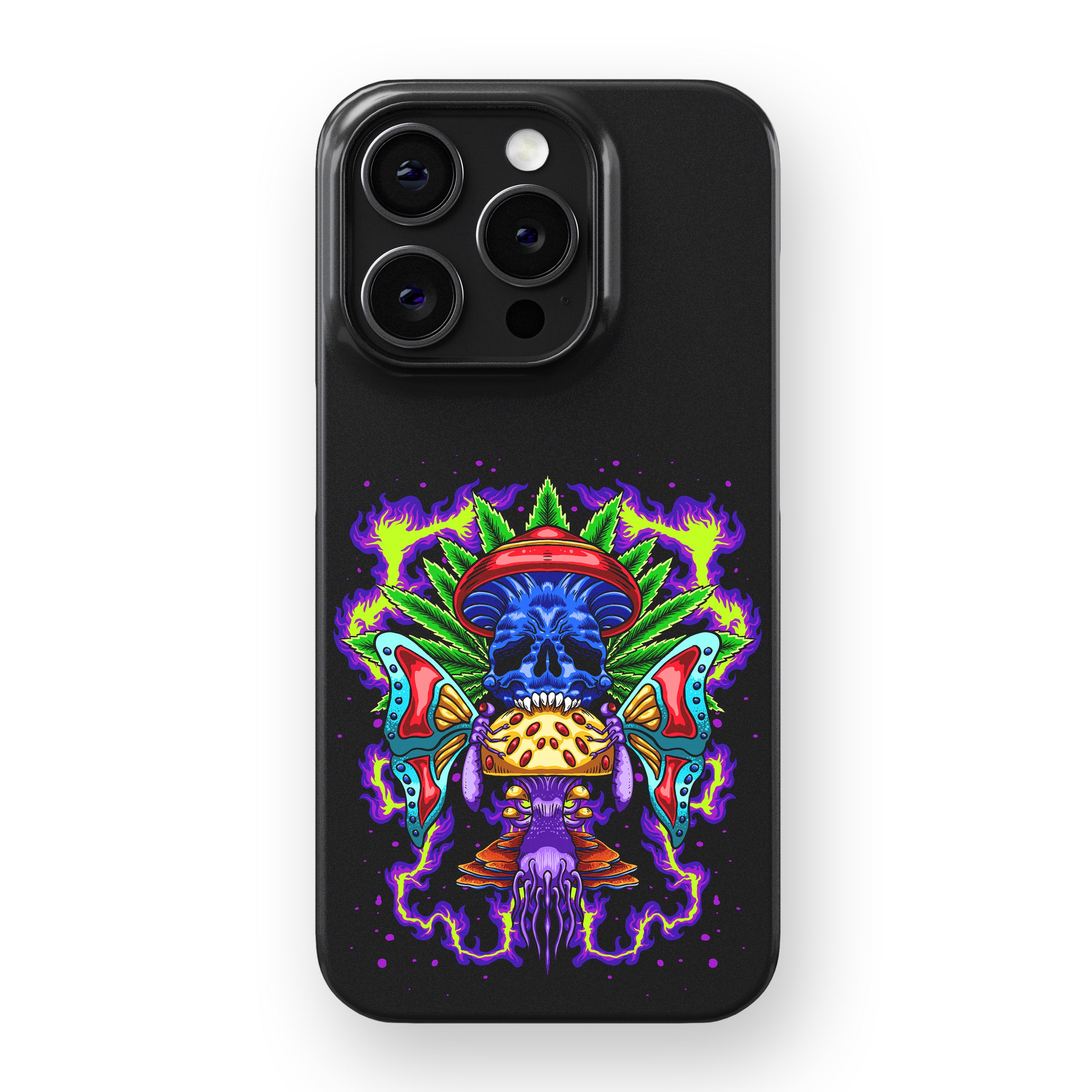Psychedelic Skull Shroom Phone Cover