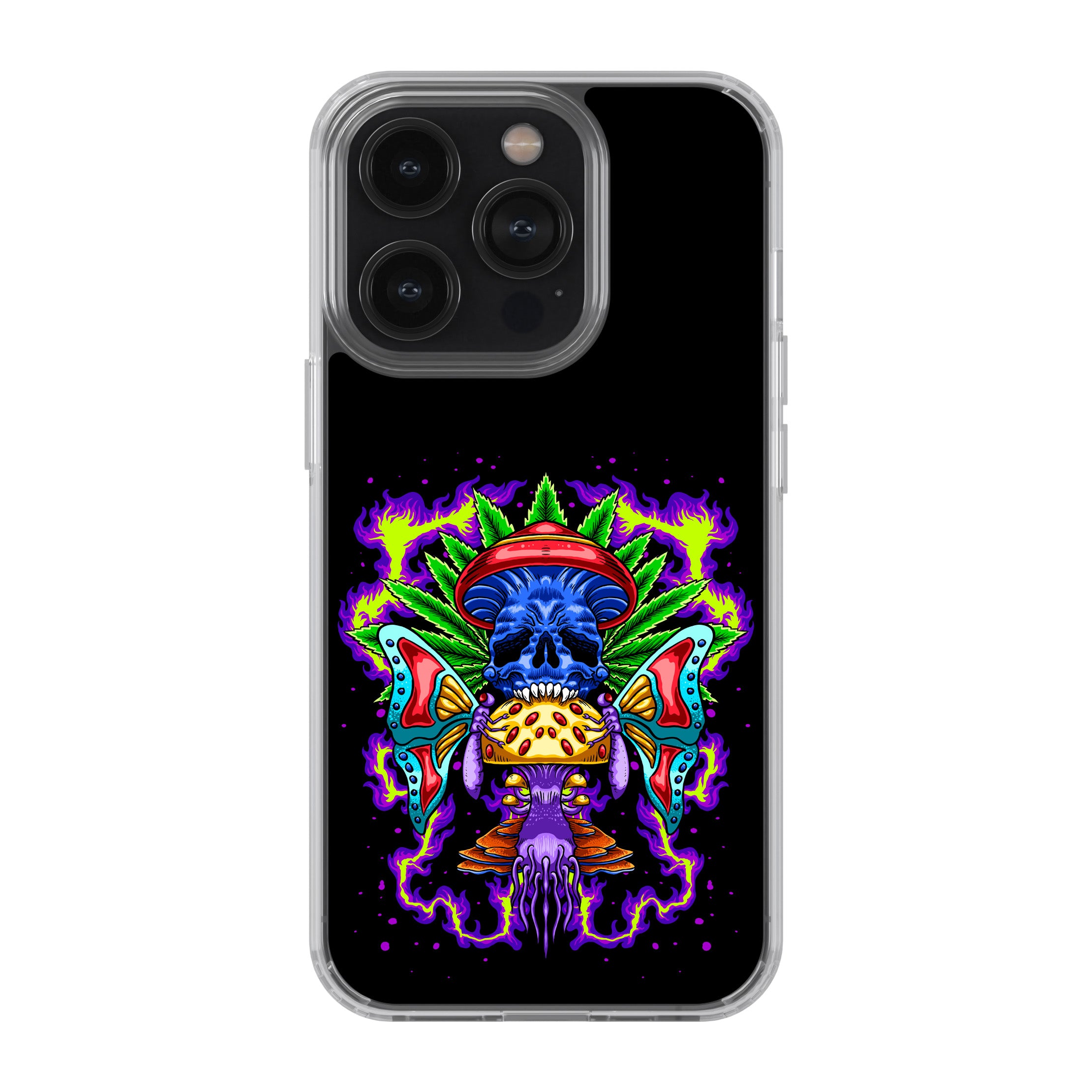 Psychedelic Skull Shroom Phone Cover