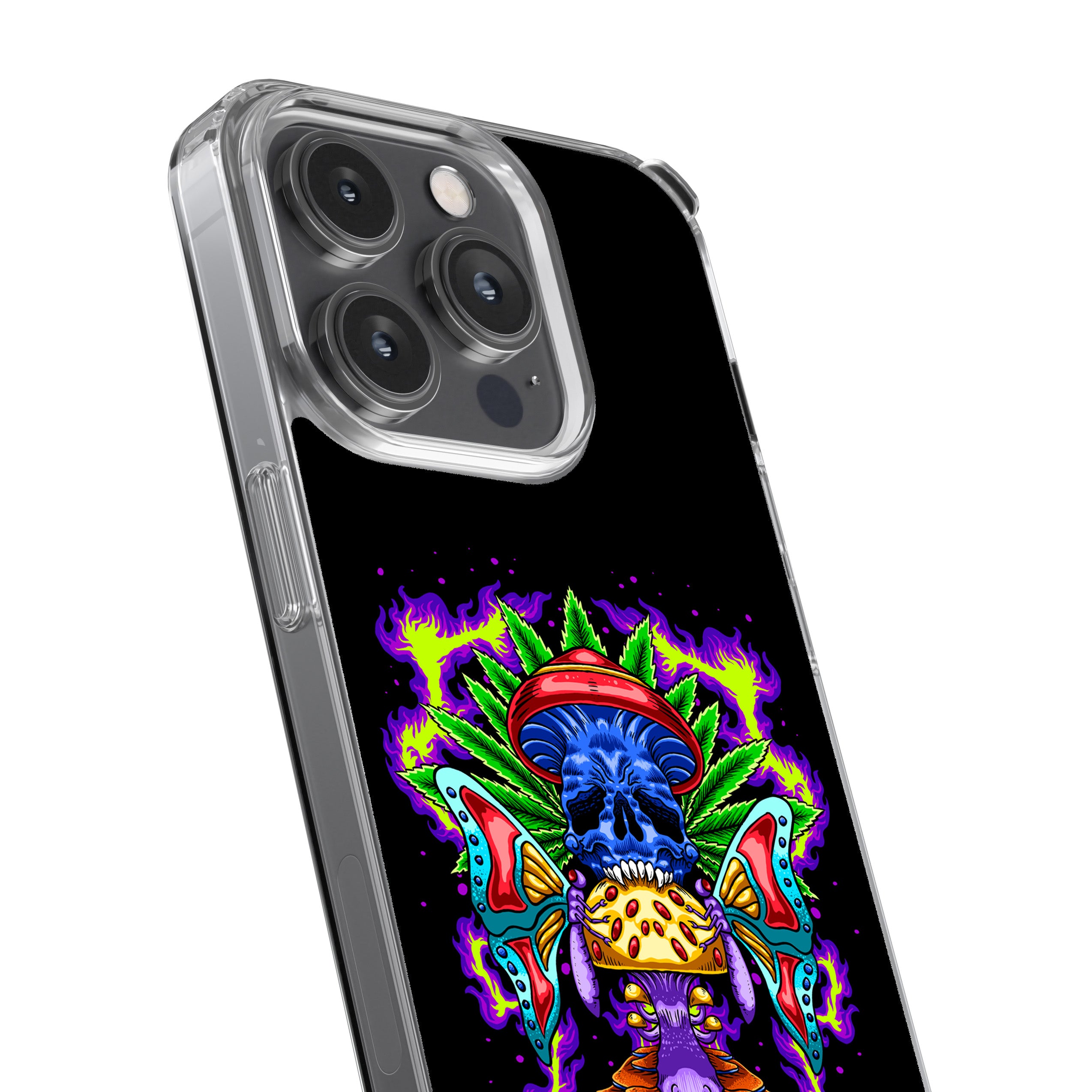 Psychedelic Skull Shroom Phone Cover