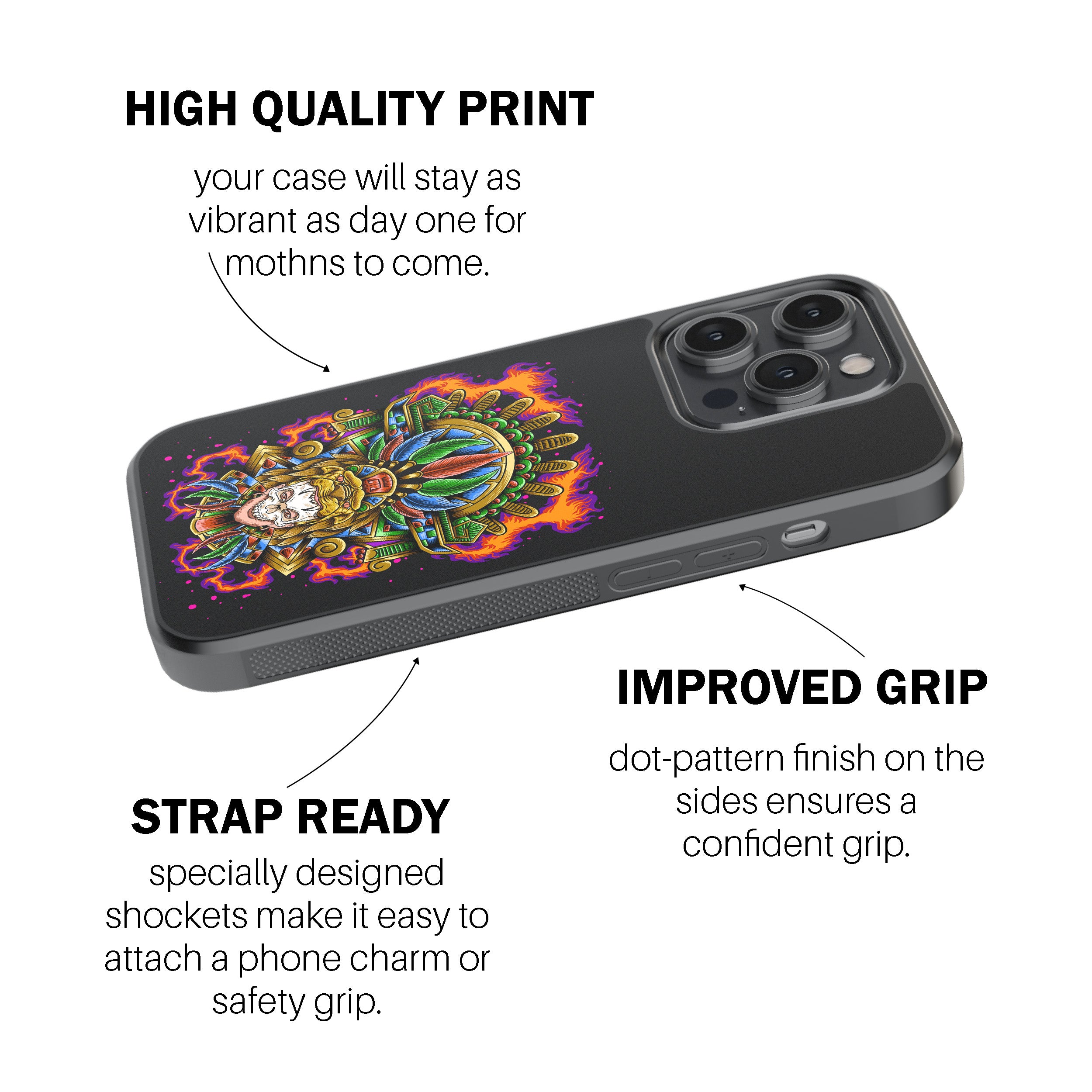 Aztec Flame Warrior Phone Cover