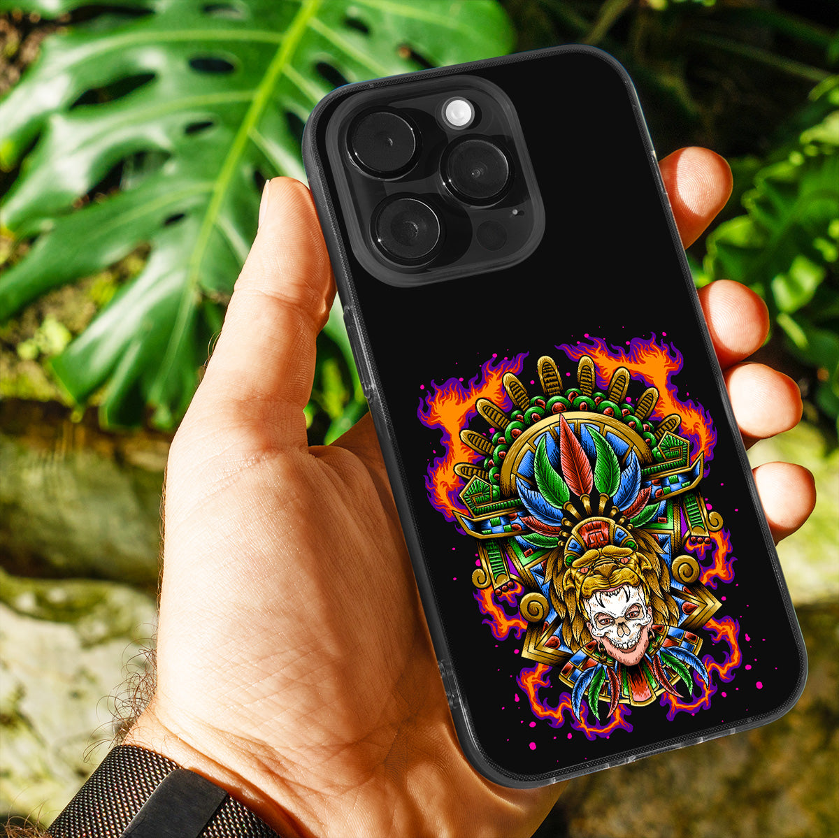 Aztec Flame Warrior Phone Cover