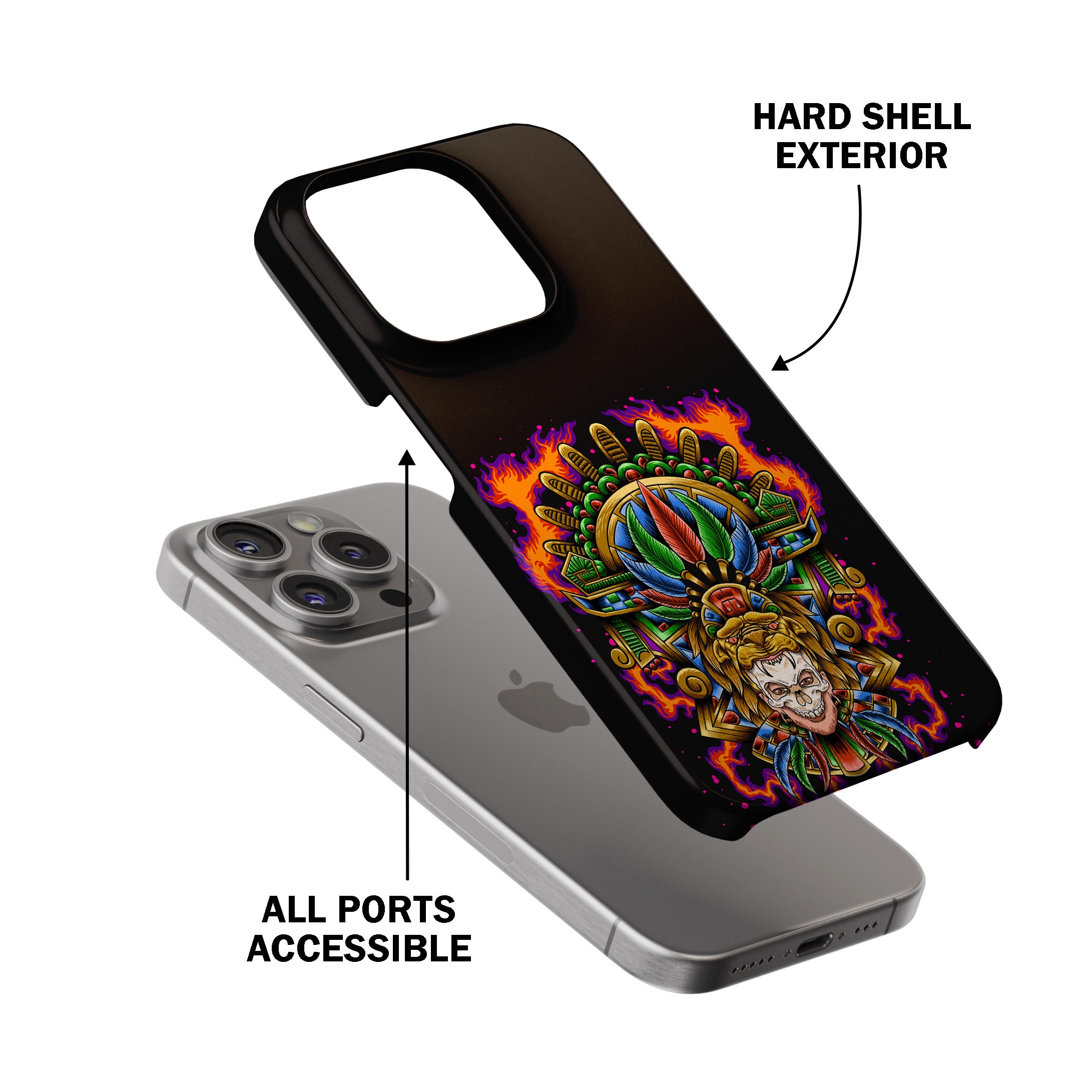 Aztec Flame Warrior Phone Cover