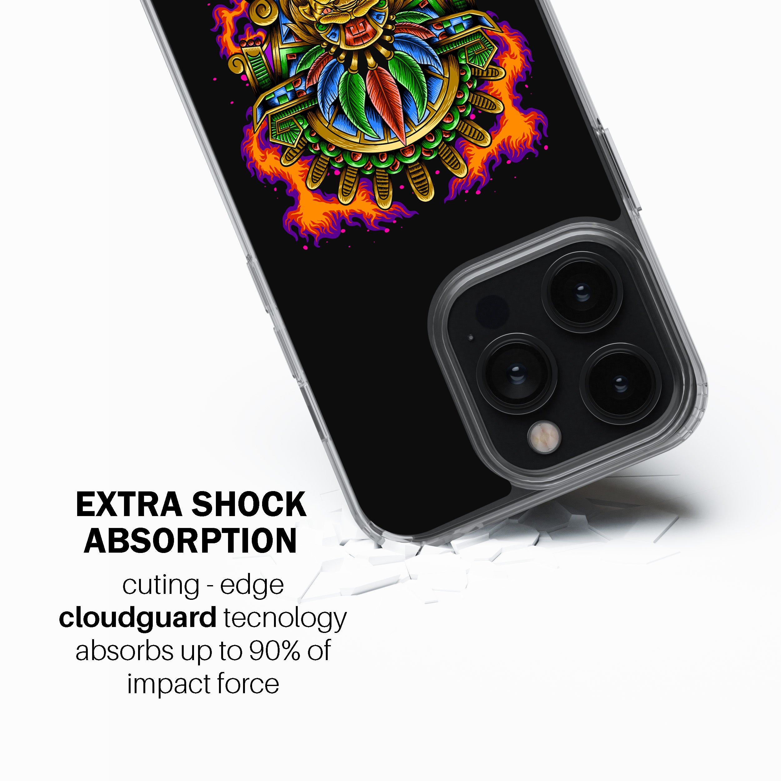 Aztec Flame Warrior Phone Cover