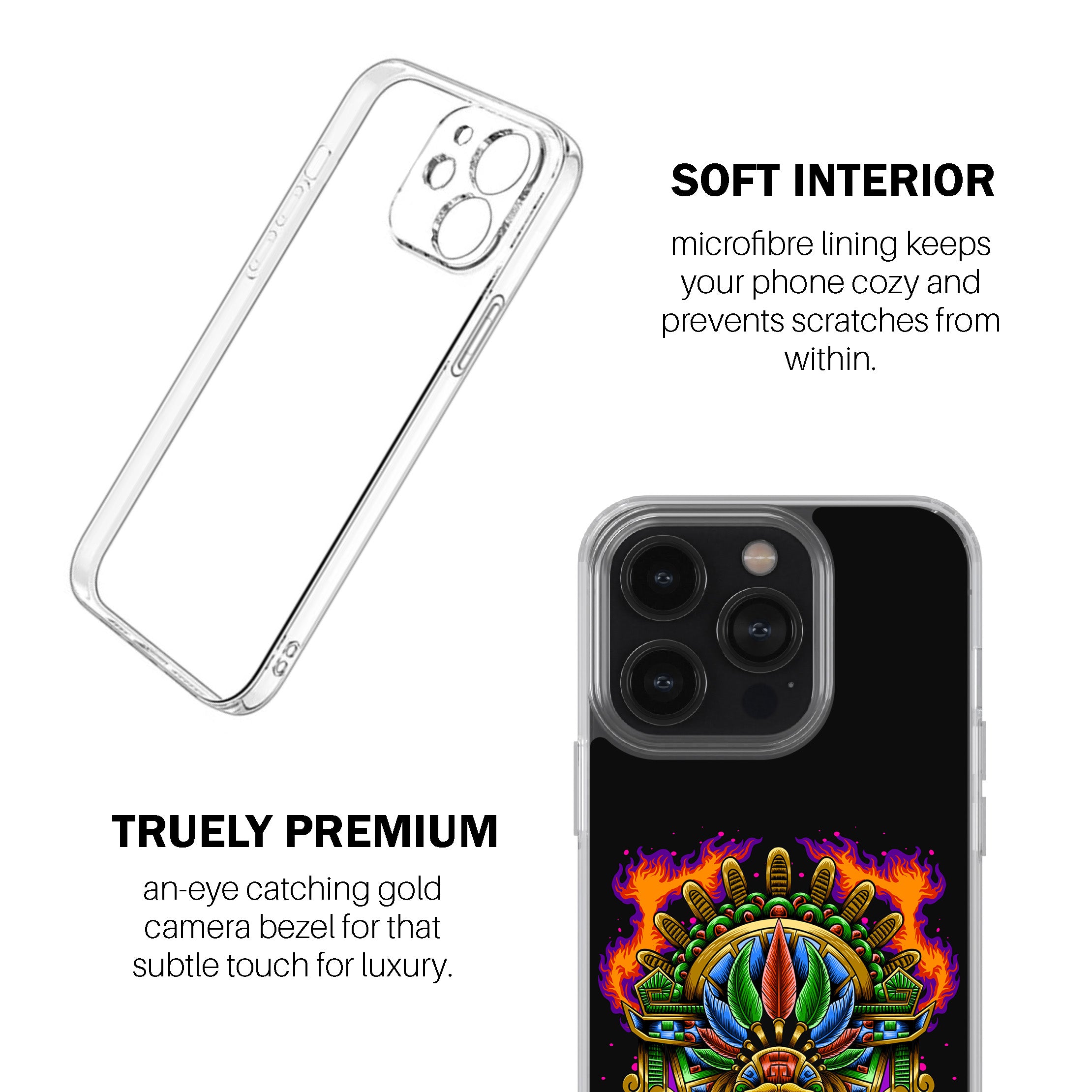 Aztec Flame Warrior Phone Cover