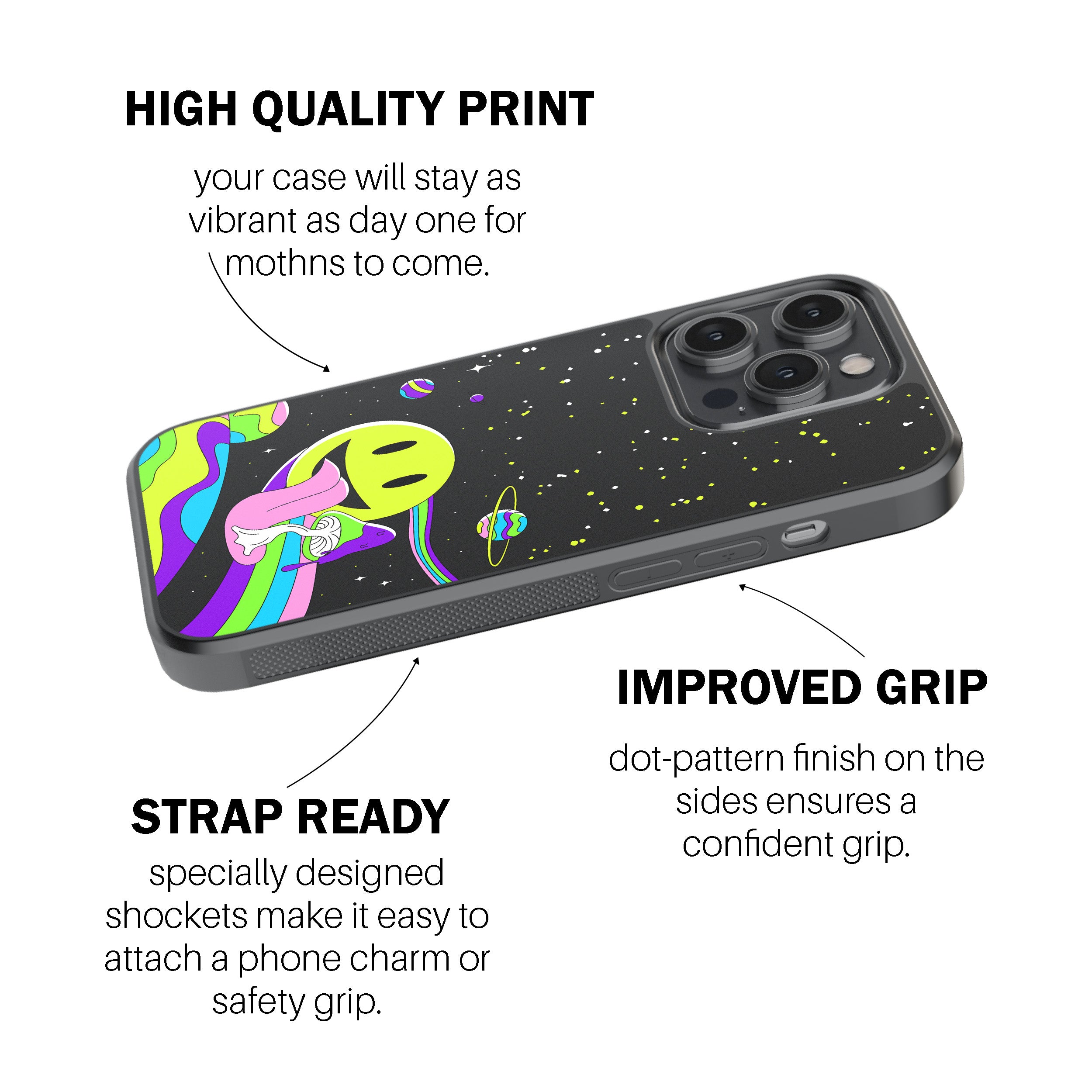 Neon Shroomscape Phone Cover