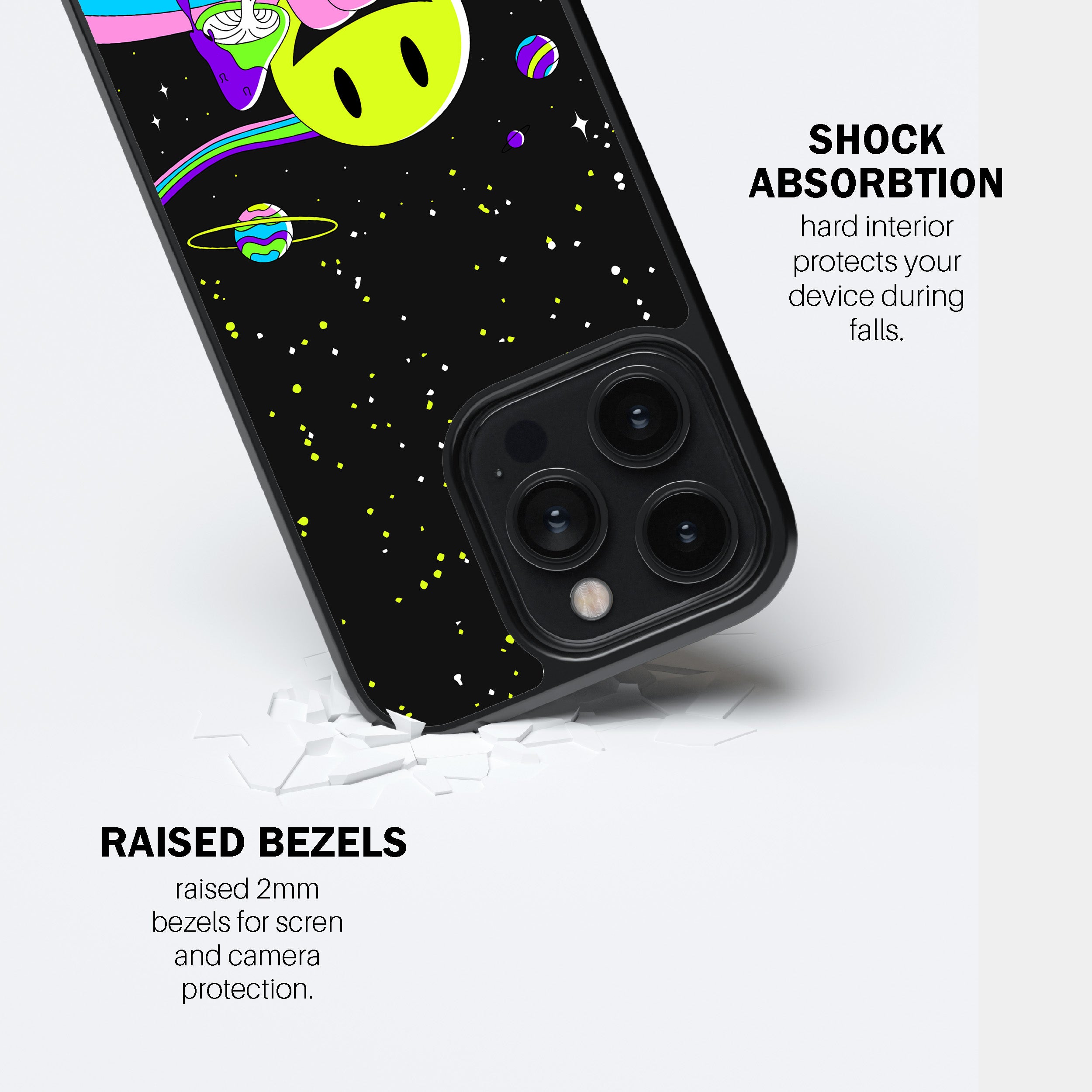 Neon Shroomscape Phone Cover