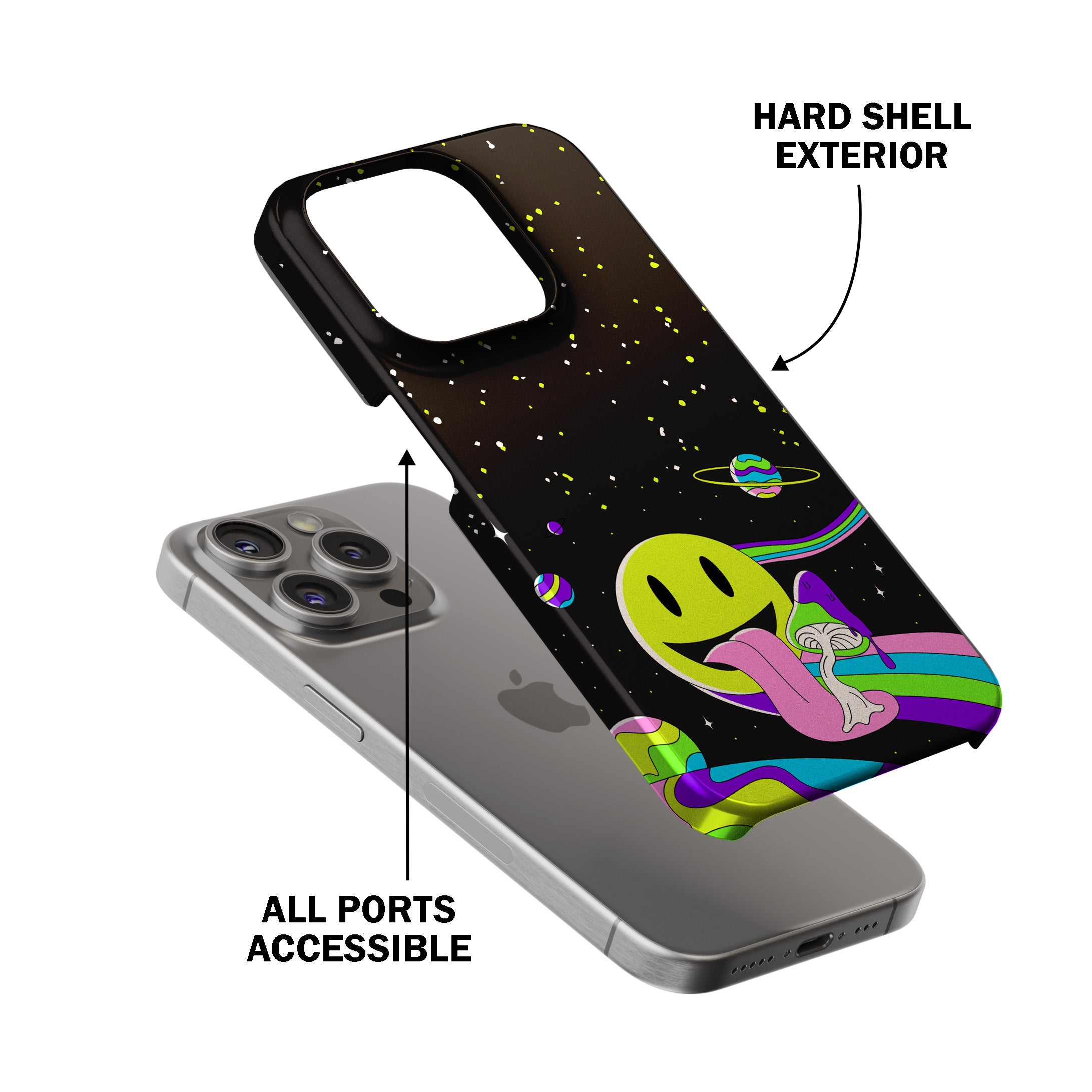 Neon Shroomscape Phone Cover
